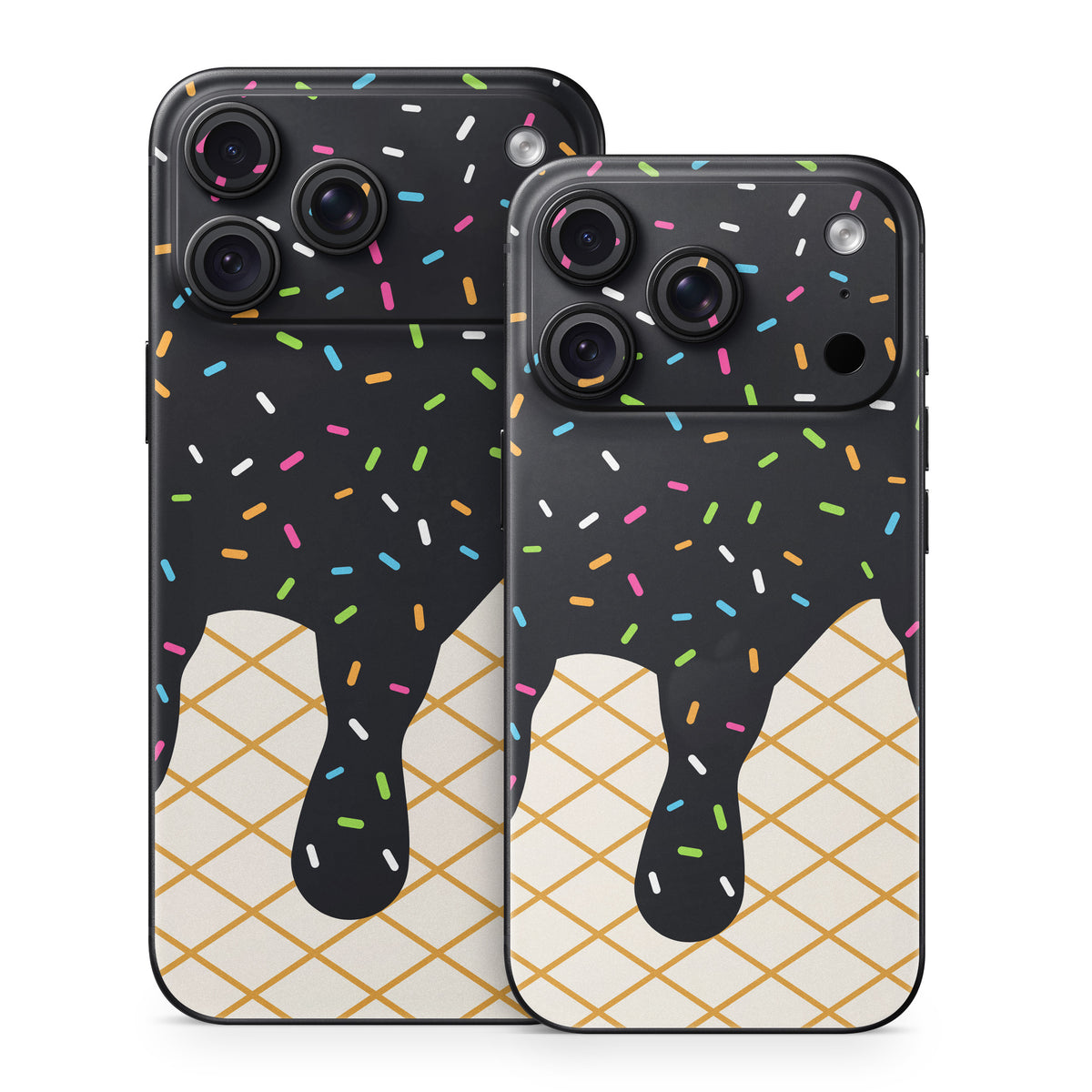 Black Ice Cream Drip - Apple iPhone 18 Skin