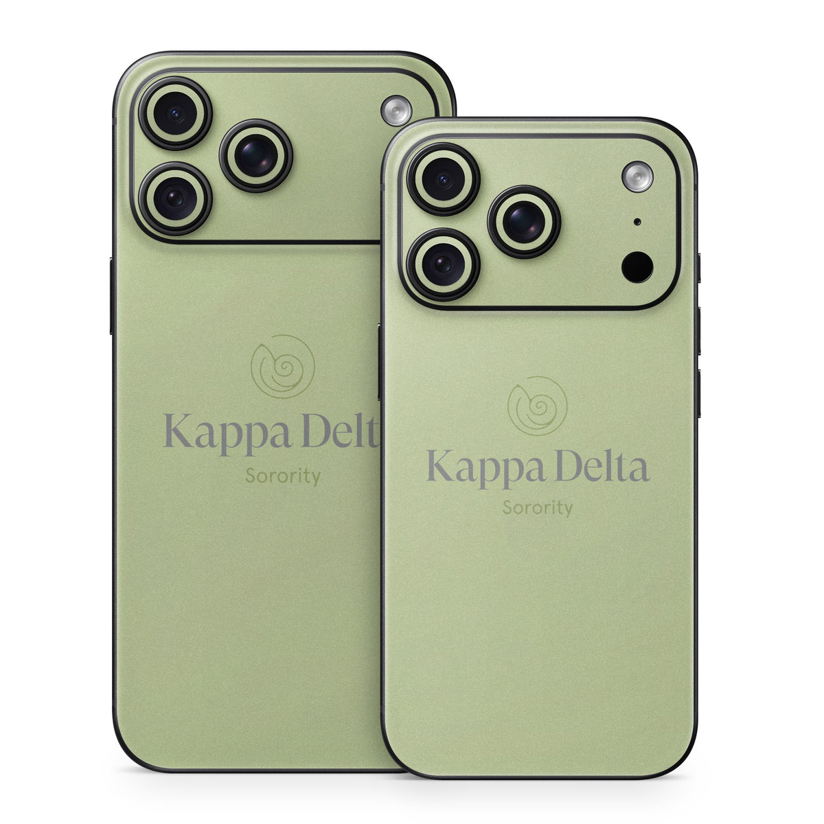 Kappa Delta Primary Logo Light Olive - Apple iPhone 18 Skin
