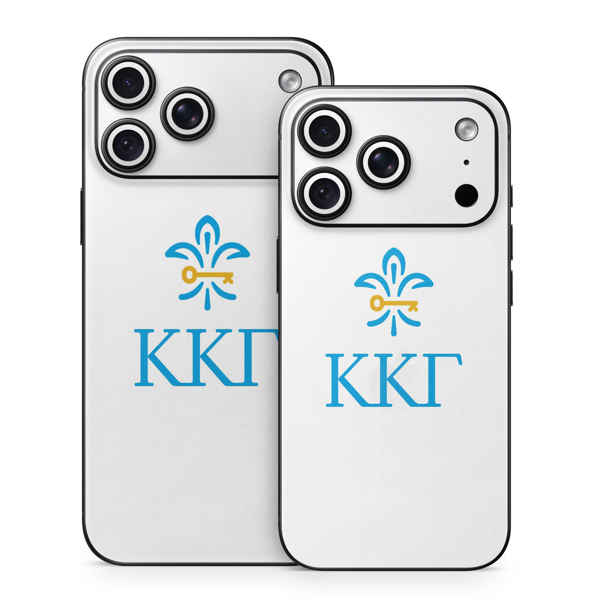 Kappa Kappa Gamma Letterkey Vertical White - Apple iPhone 18 Skin