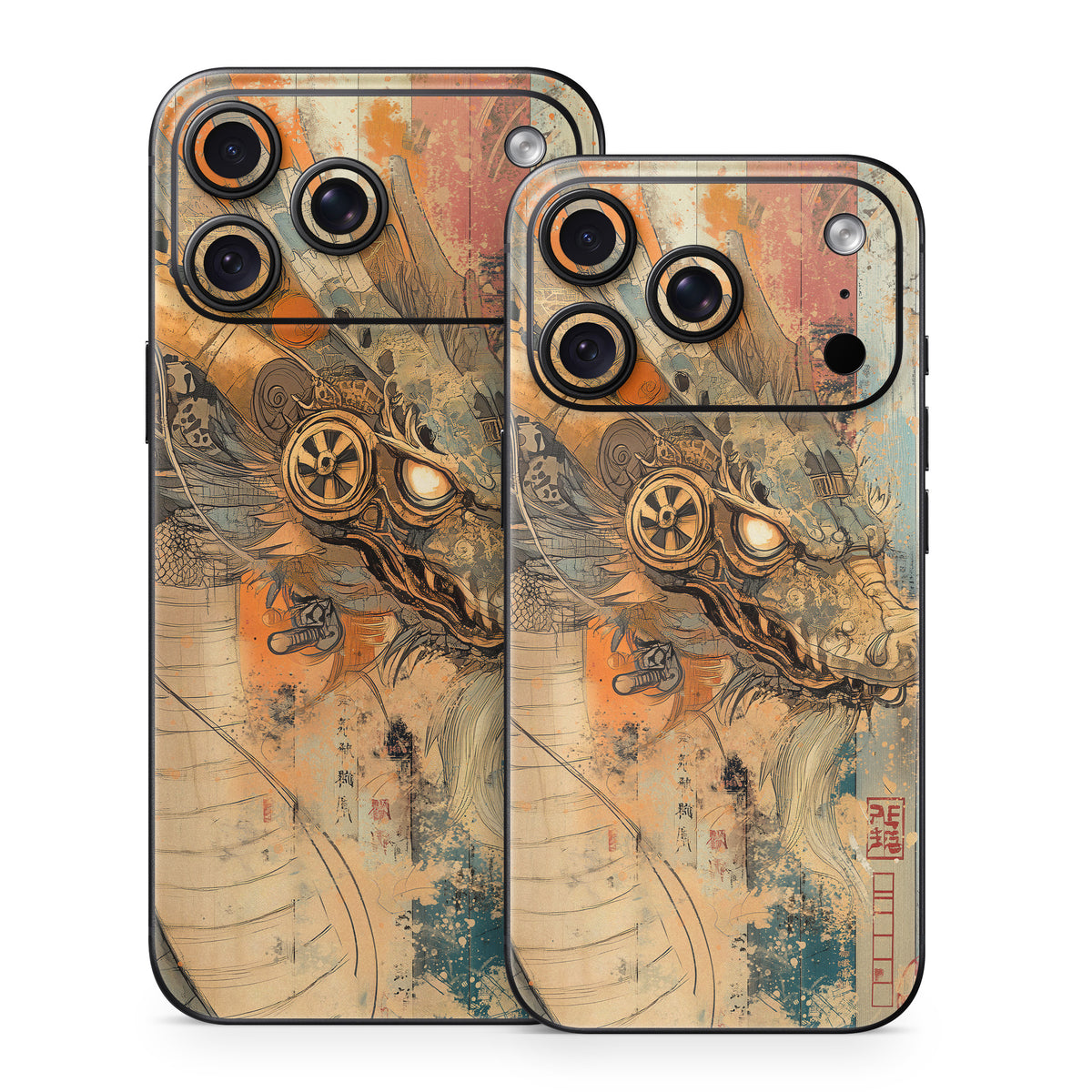Orange Dragon - Apple iPhone 18 Skin