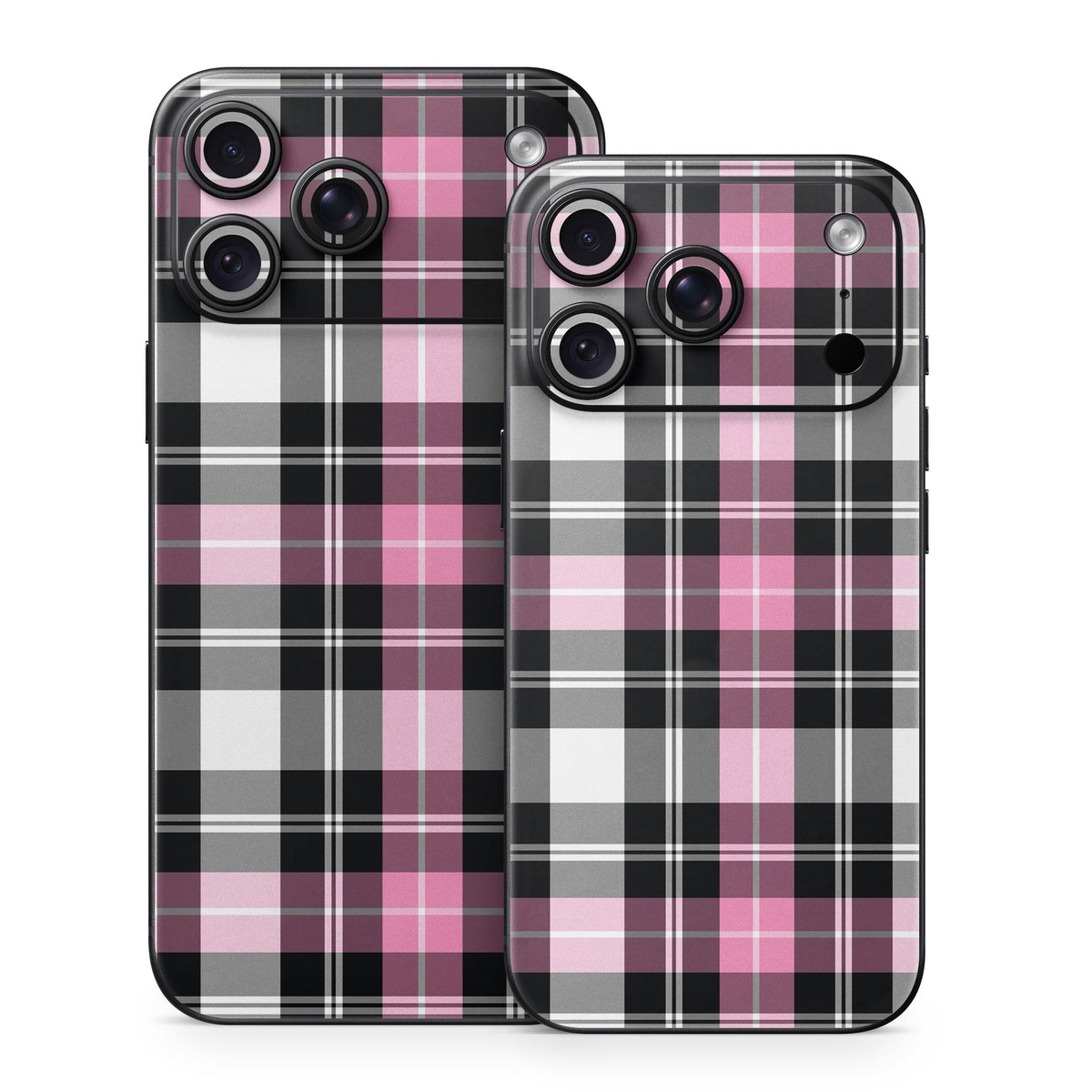 Pink Plaid - Apple iPhone 18 Skin
