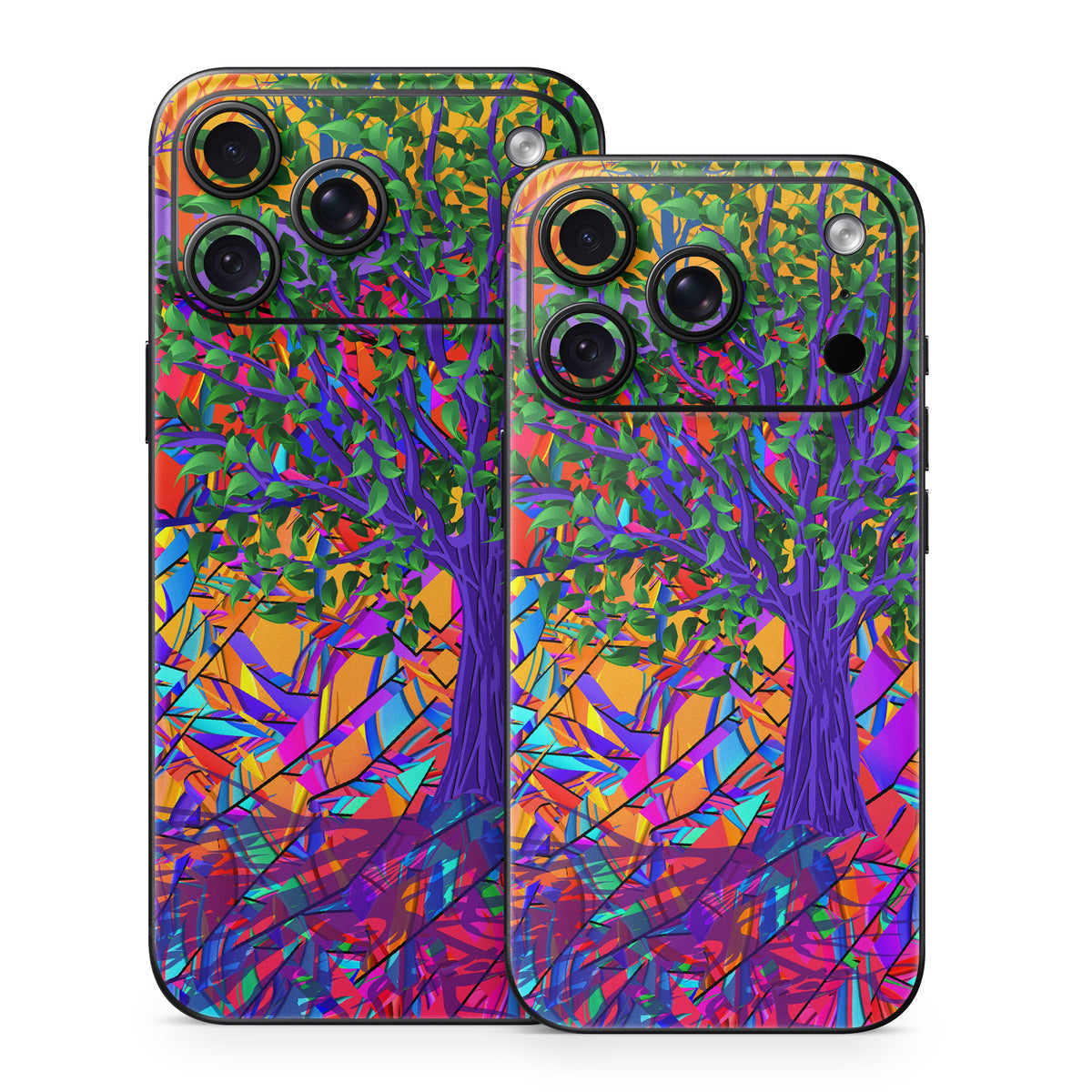 Stained Glass Tree - Apple iPhone 18 Skin
