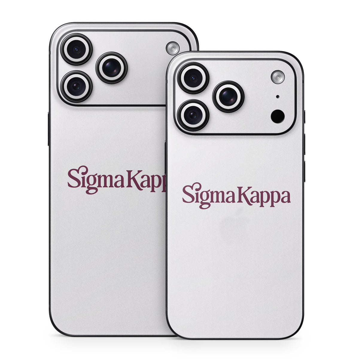 Sigma Kappa Primary Logo Mary Maroon on Dove Love - Apple iPhone 18 Skin