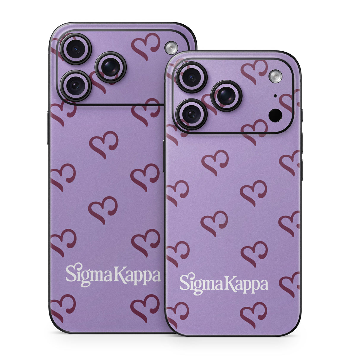 Sigma Kappa Hearts Pattern - Apple iPhone 18 Skin