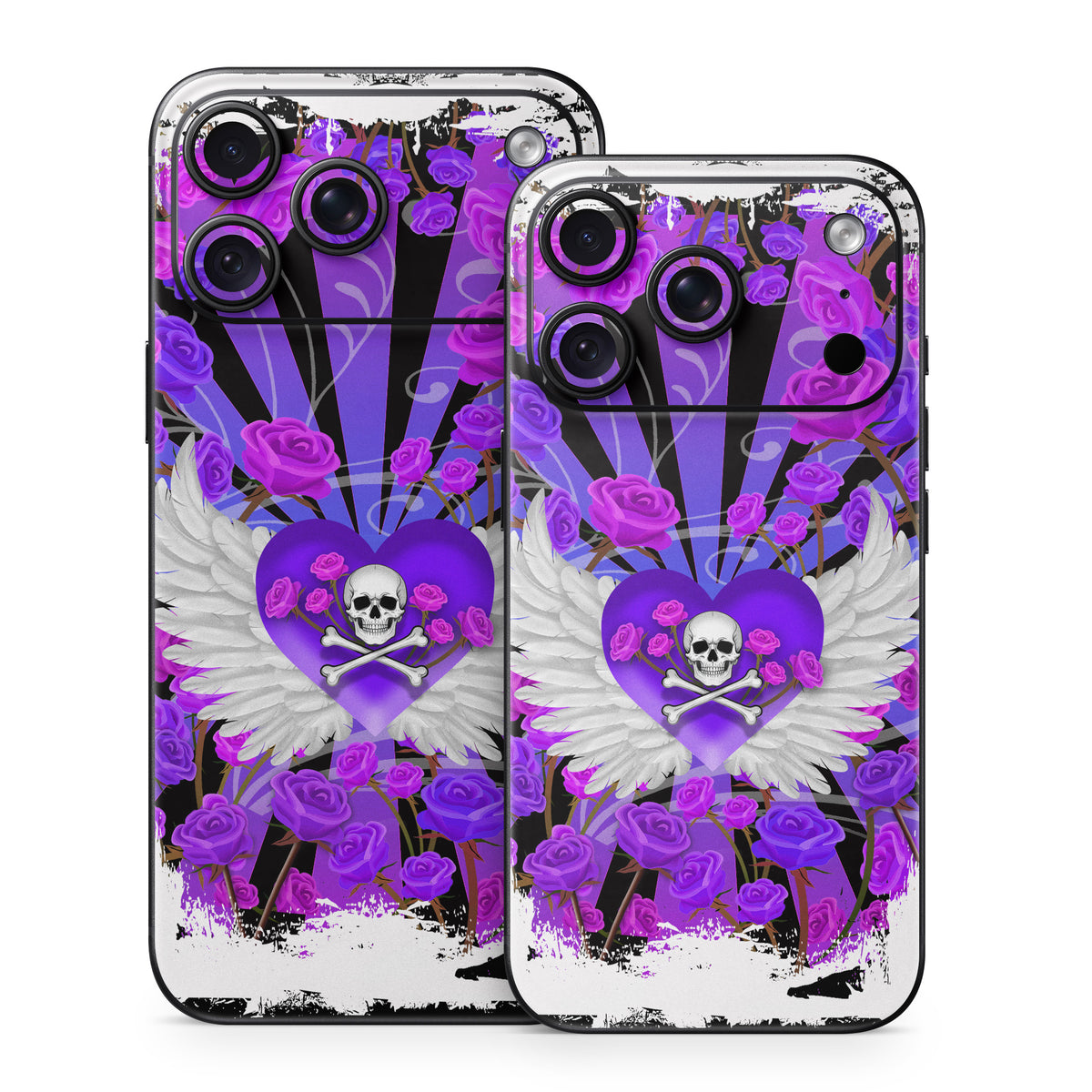 Skull and Roses - Apple iPhone 18 Skin