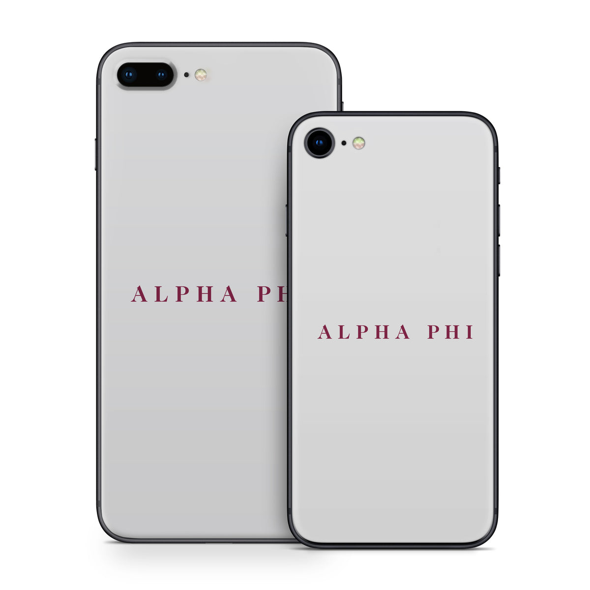 Alpha Phi Wordmark Silver - Apple iPhone 8 Skin