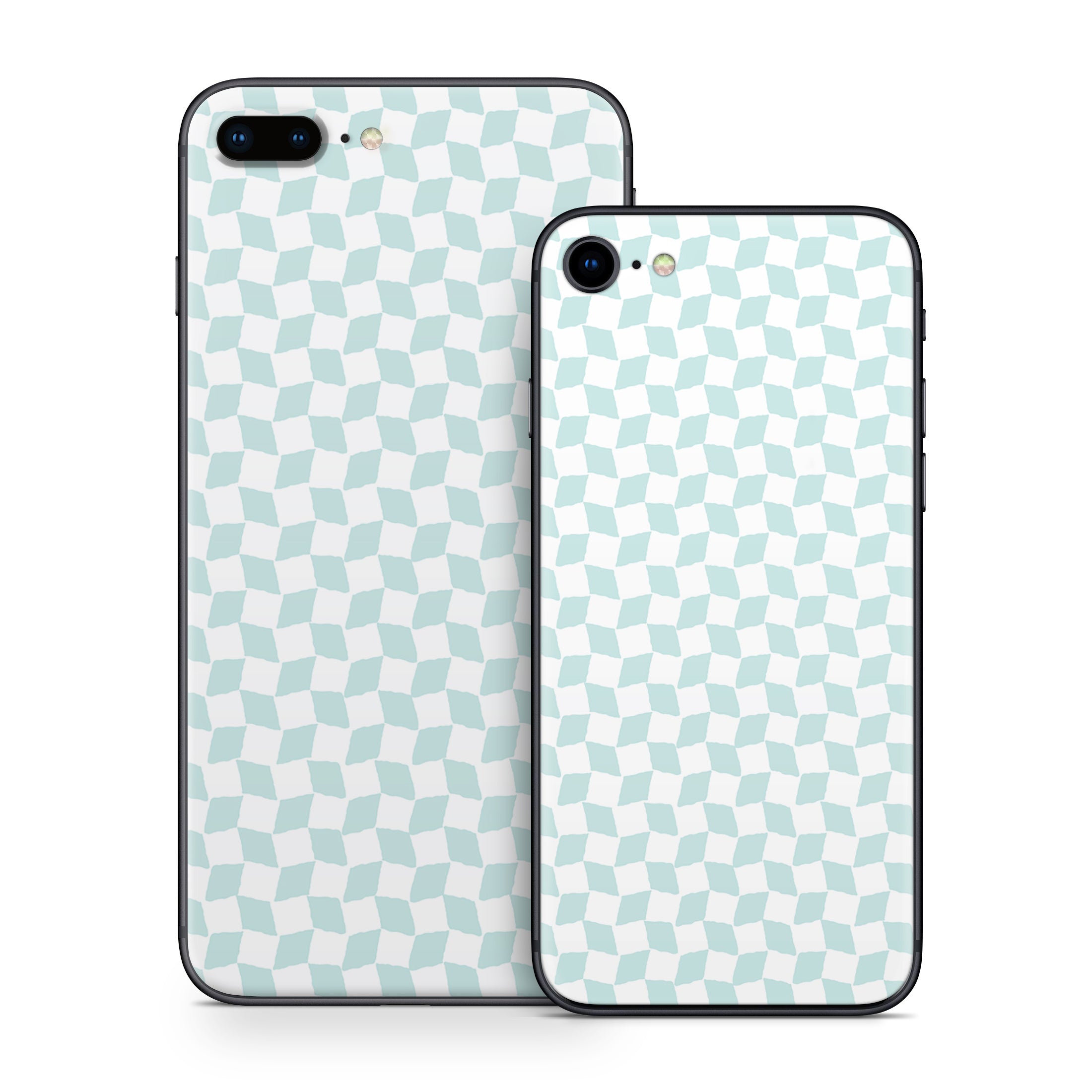 Checker Light Blue - Apple iPhone 8 Skin