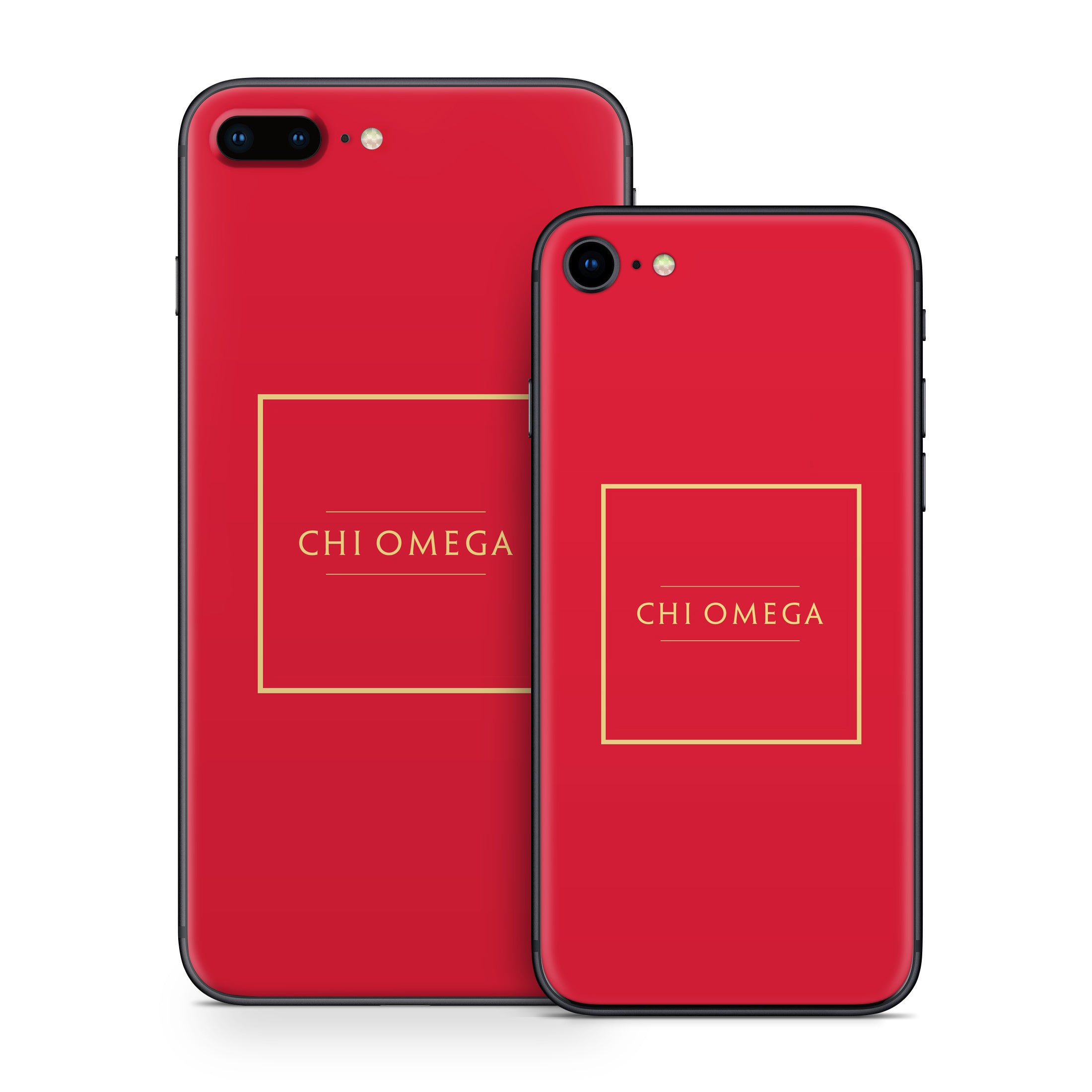 Chi Omega Cardinal with Border - Apple iPhone 8 Skin