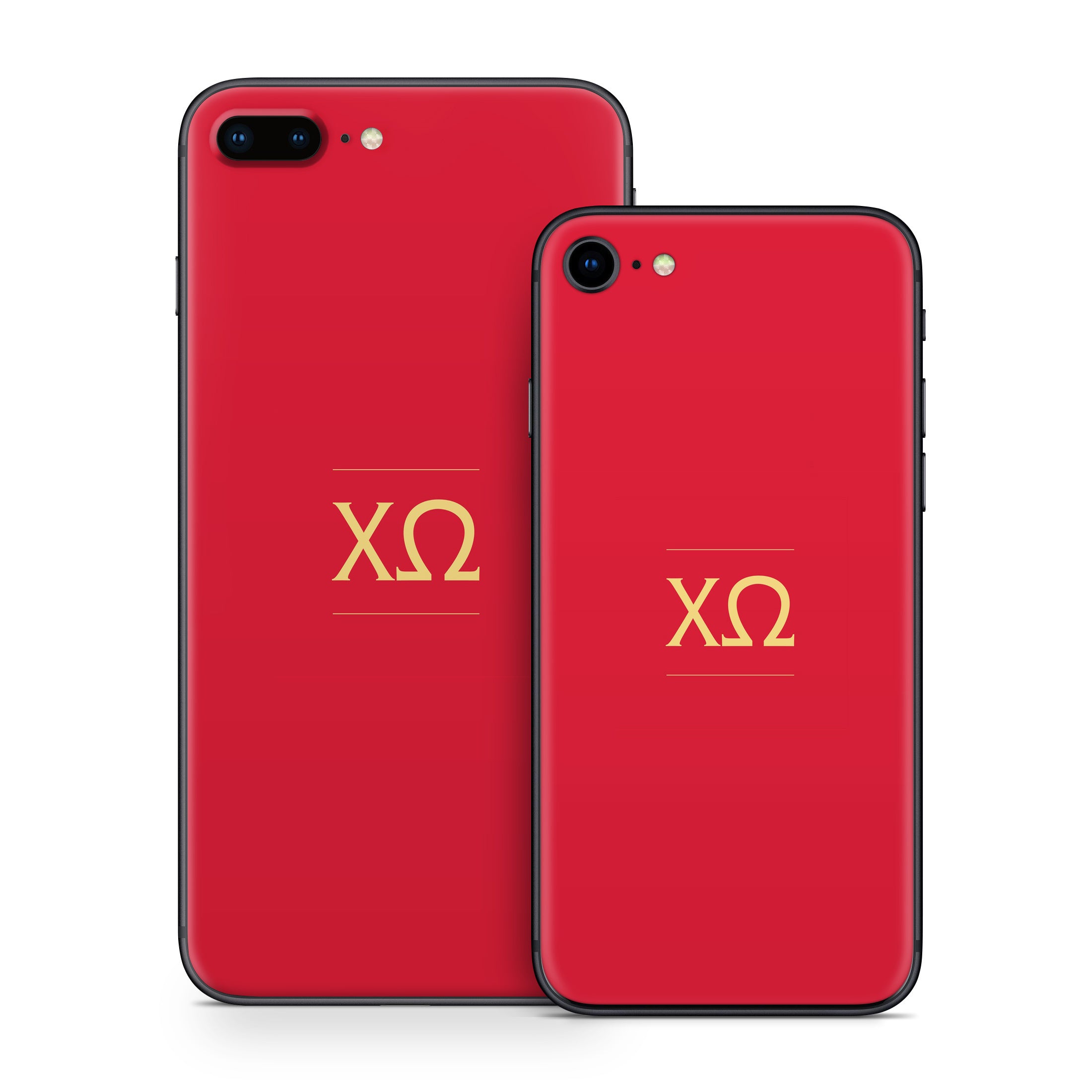 Chi Omega Letters Cardinal - Apple iPhone 8 Skin
