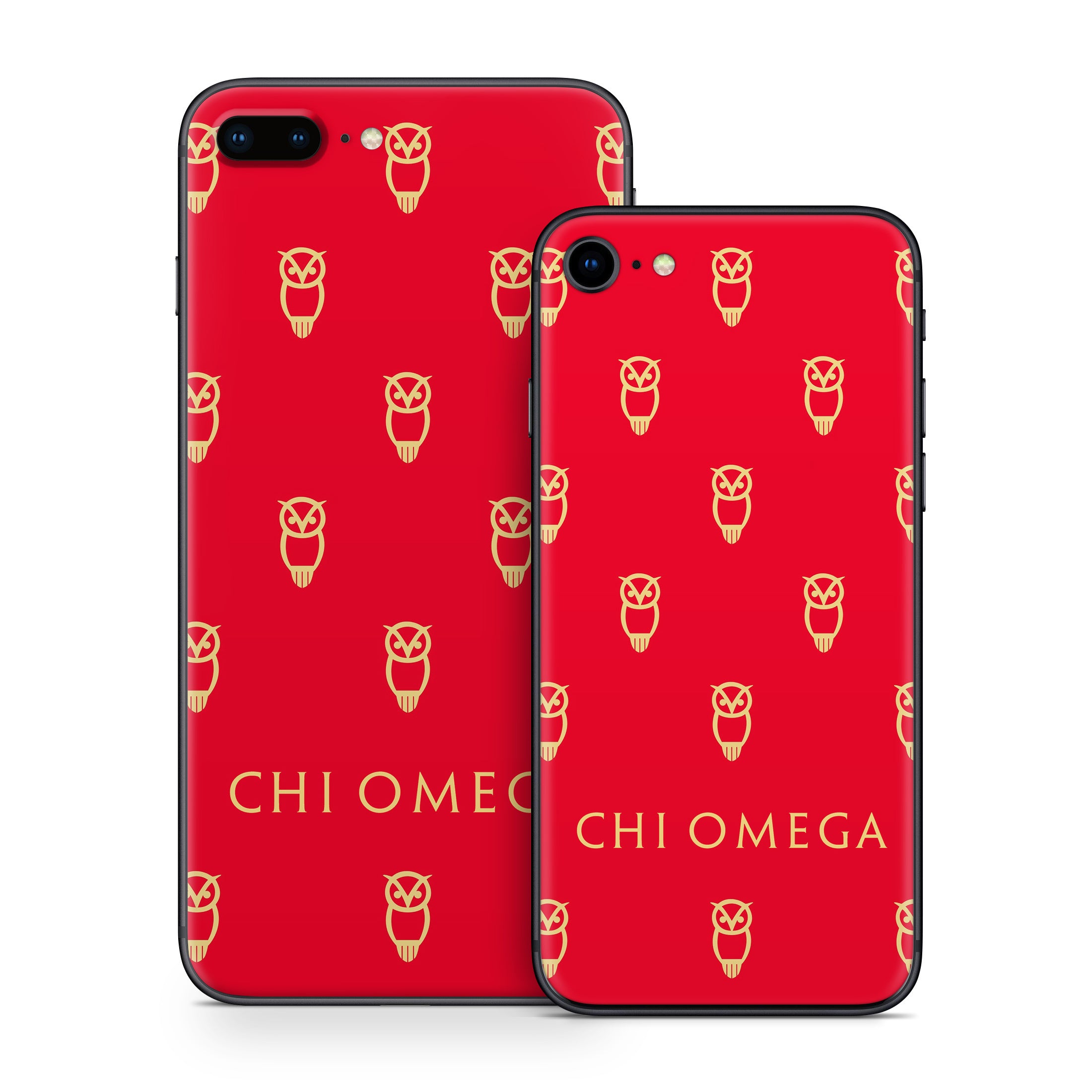 Chi Omega Owl Pattern - Apple iPhone 8 Skin