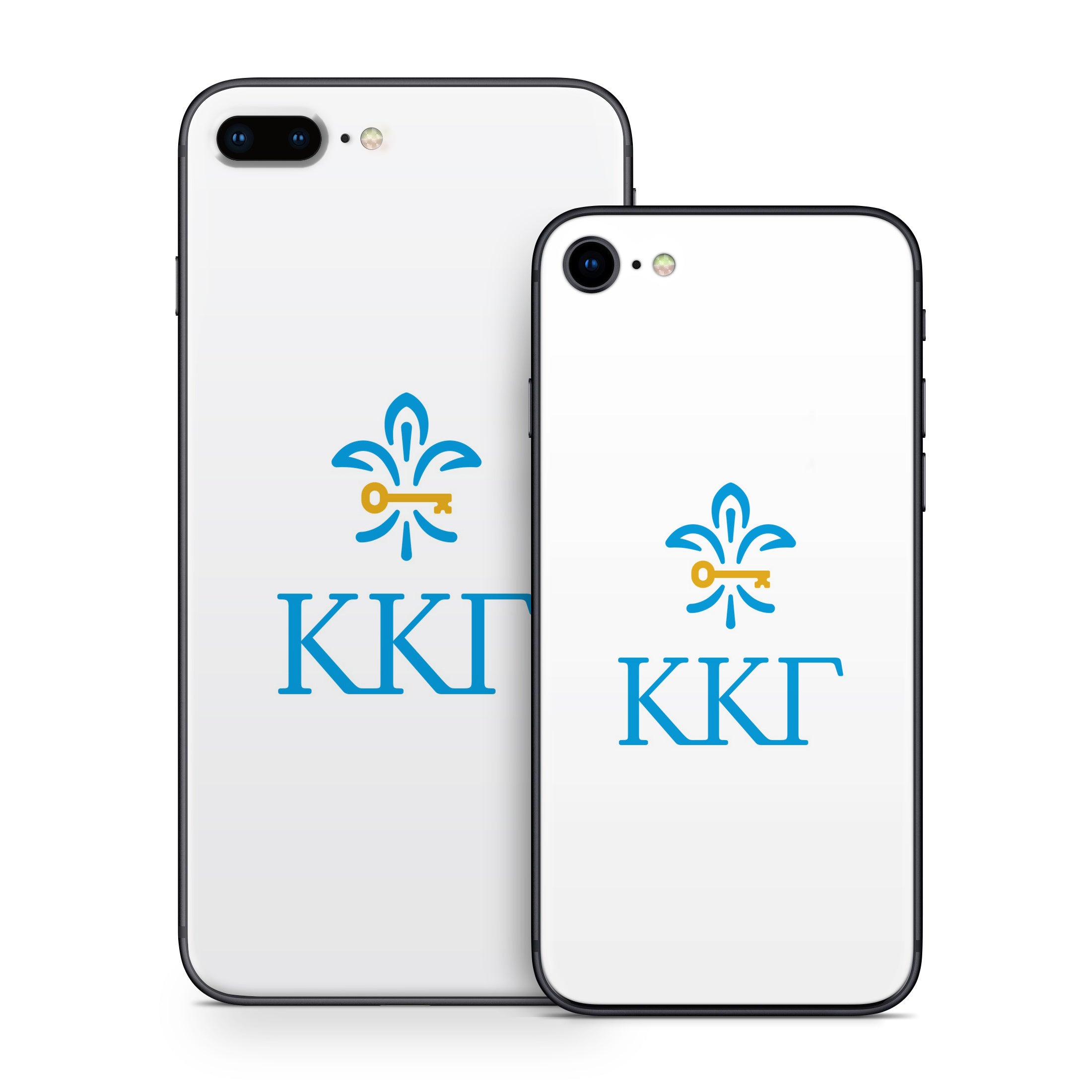 Kappa Kappa Gamma Letterkey Vertical White - Apple iPhone 8 Skin