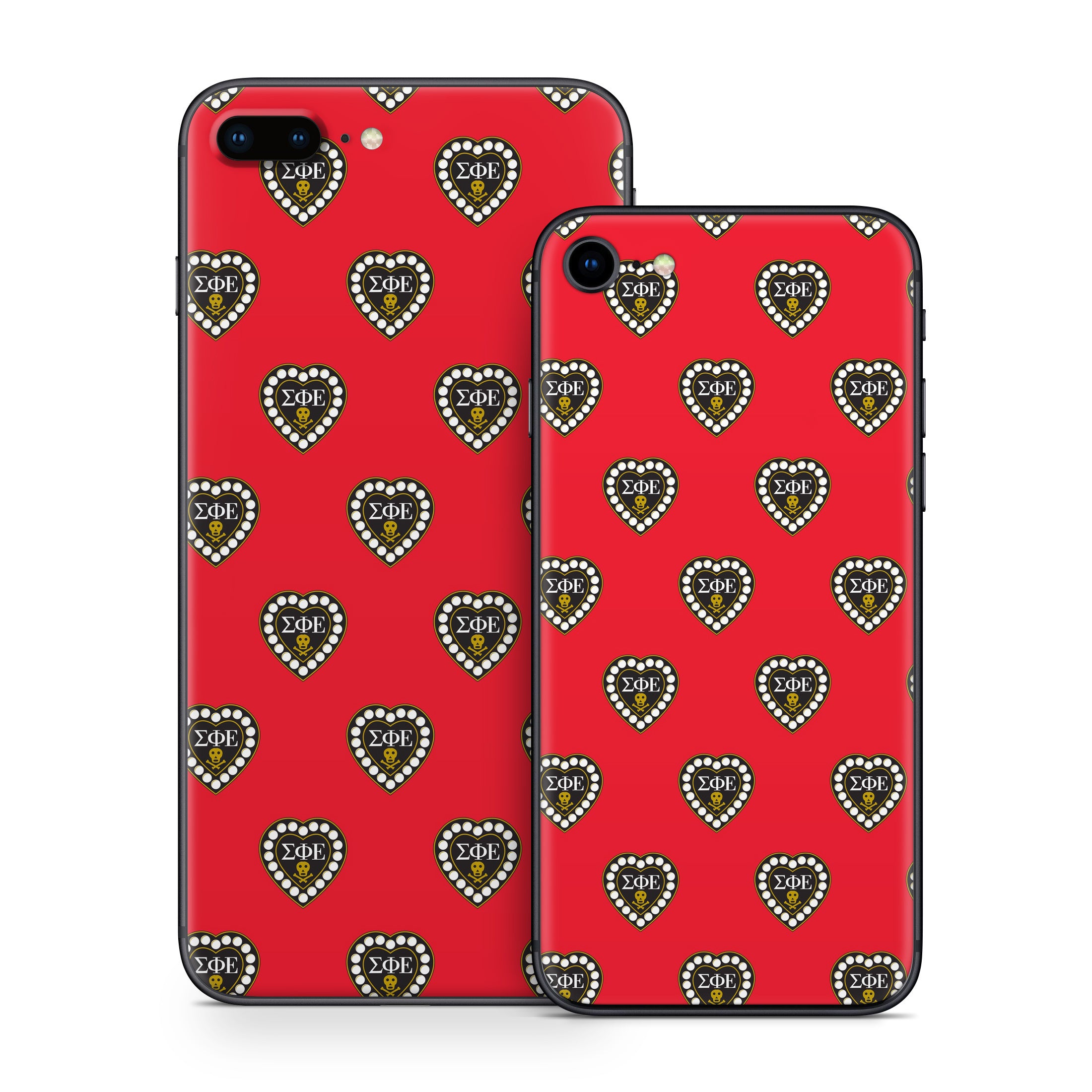 Sigma Phi Epsilon Badge Pattern Red - Apple iPhone 8 Skin