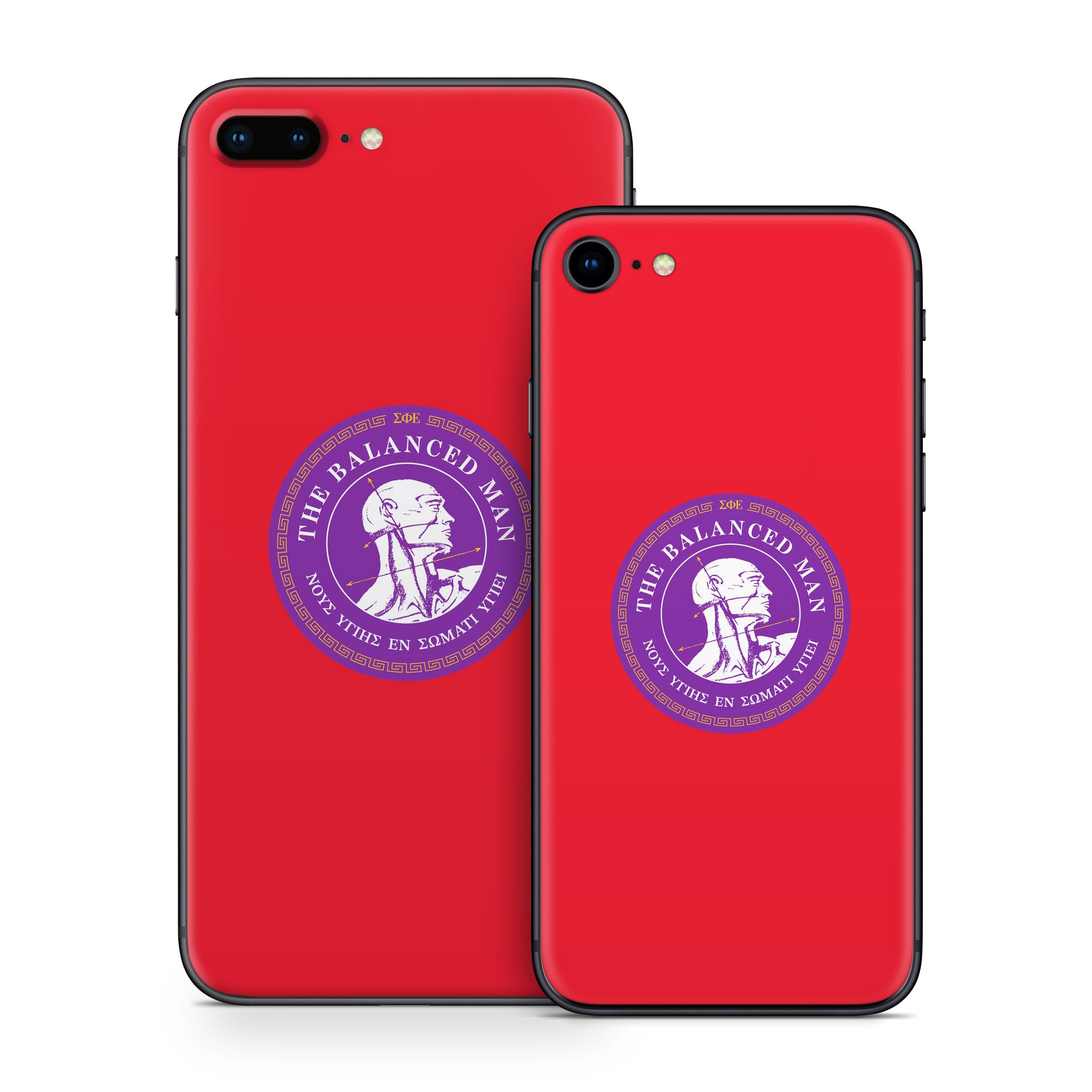 Sigma Phi Epsilon Balanced Man Red - Apple iPhone 8 Skin