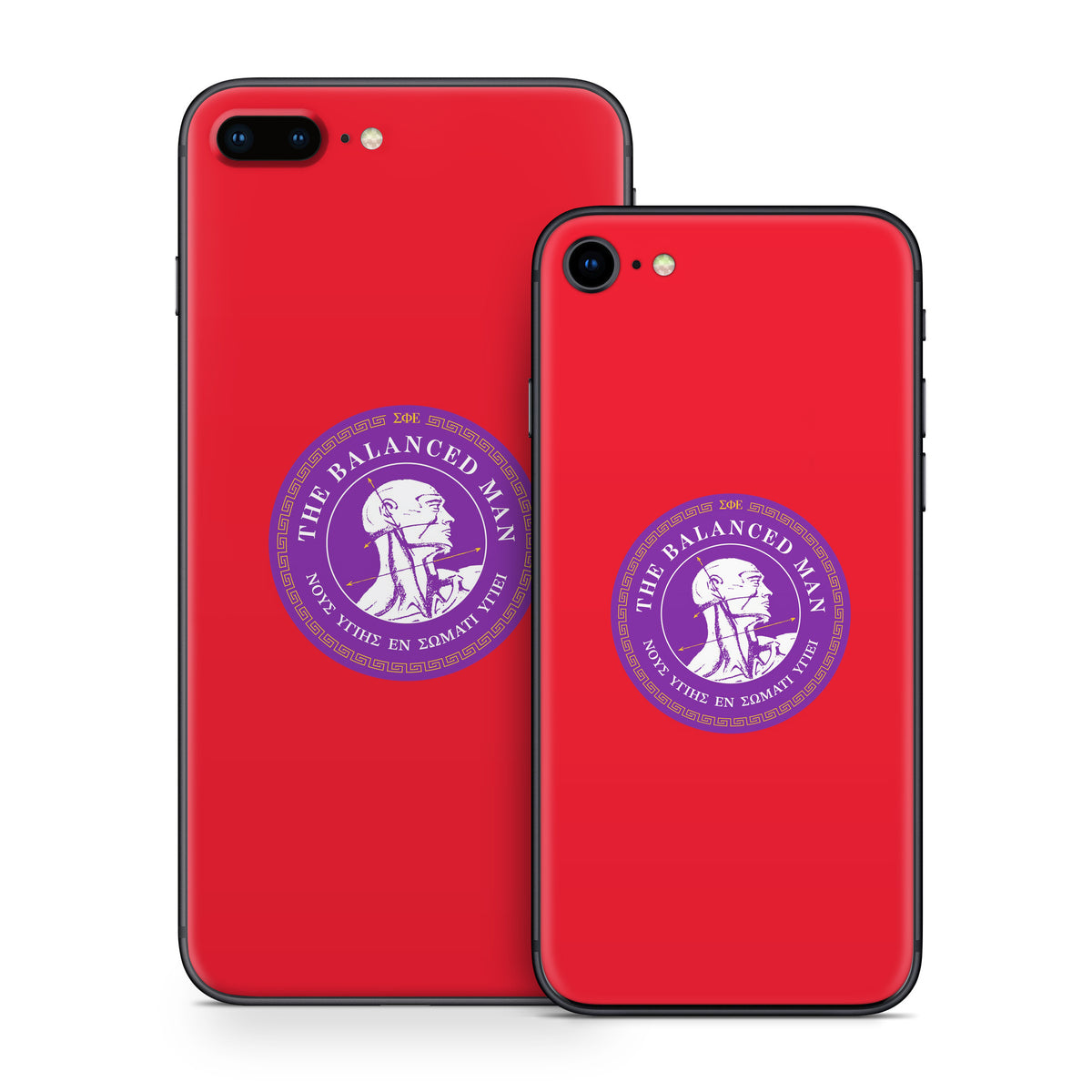 Sigma Phi Epsilon Balanced Man Red - Apple iPhone 8 Skin
