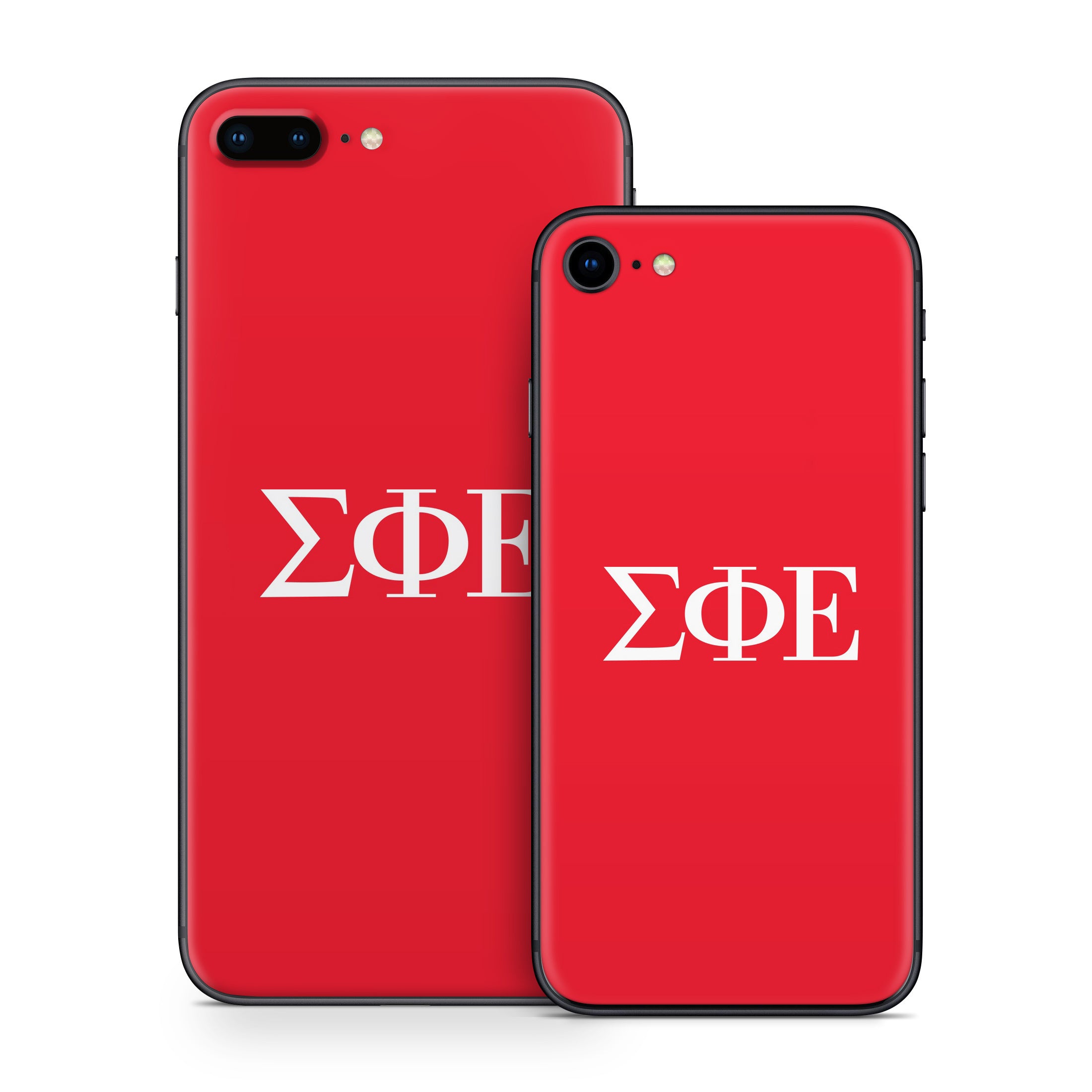 Sigma Phi Epsilon Greek Letters Red - Apple iPhone 8 Skin
