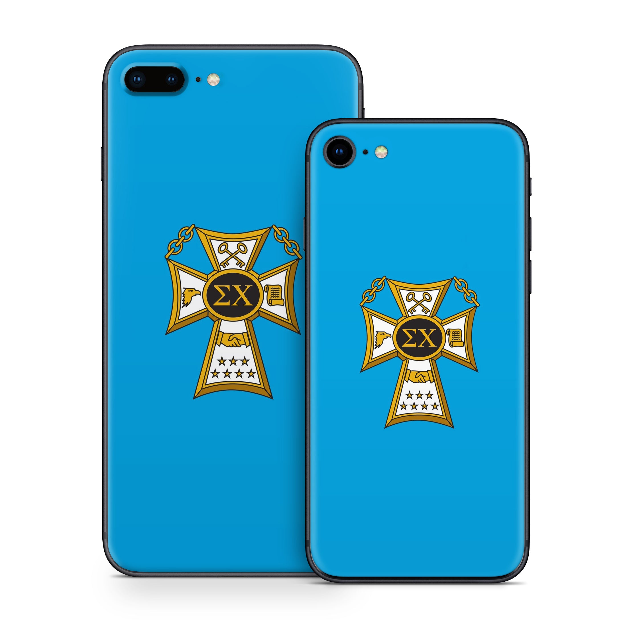 Sigma Chi Badge Blue - Apple iPhone 8 Skin