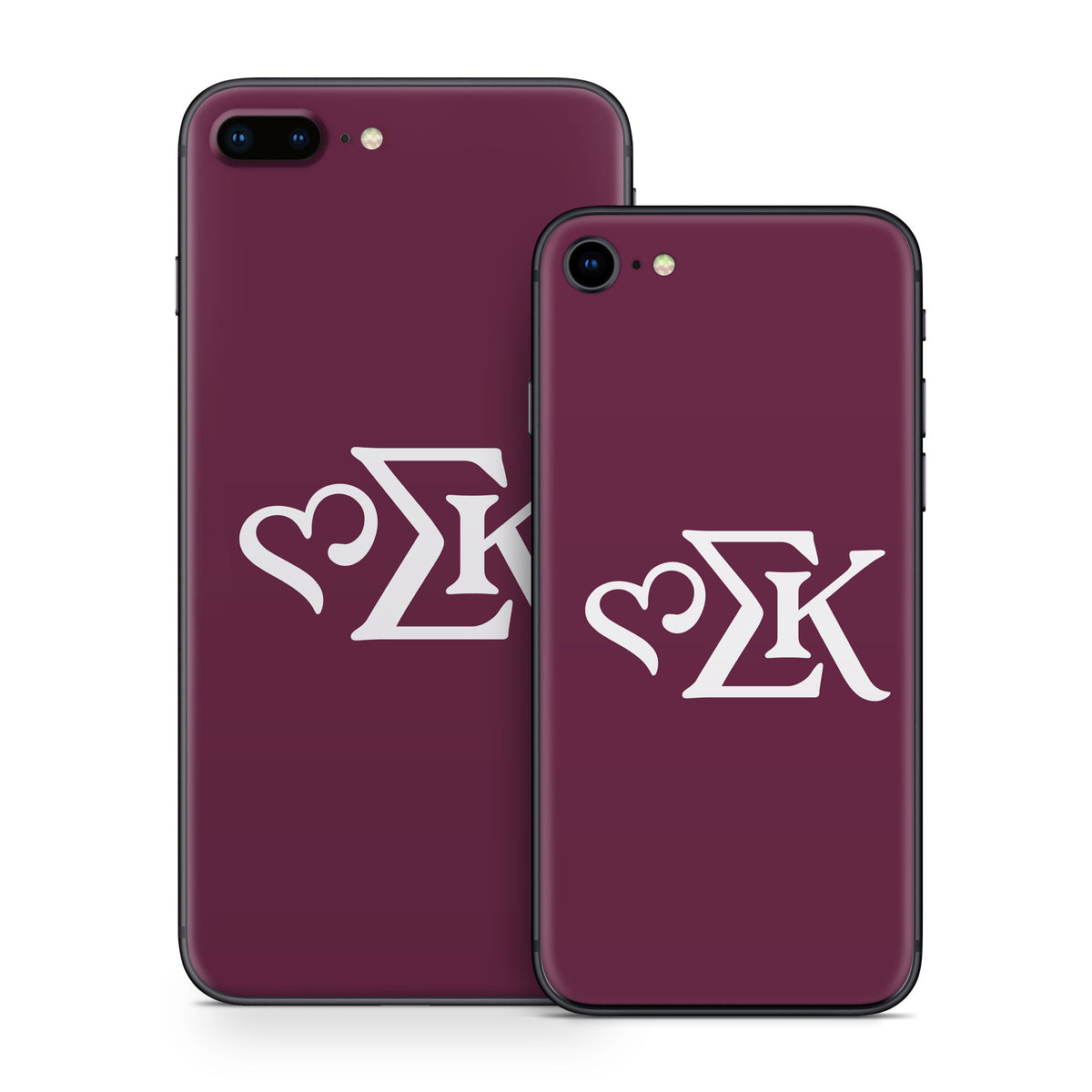 Sigma Kappa Greek Letters Dove Love on Mary Maroon - Apple iPhone 8 Skin
