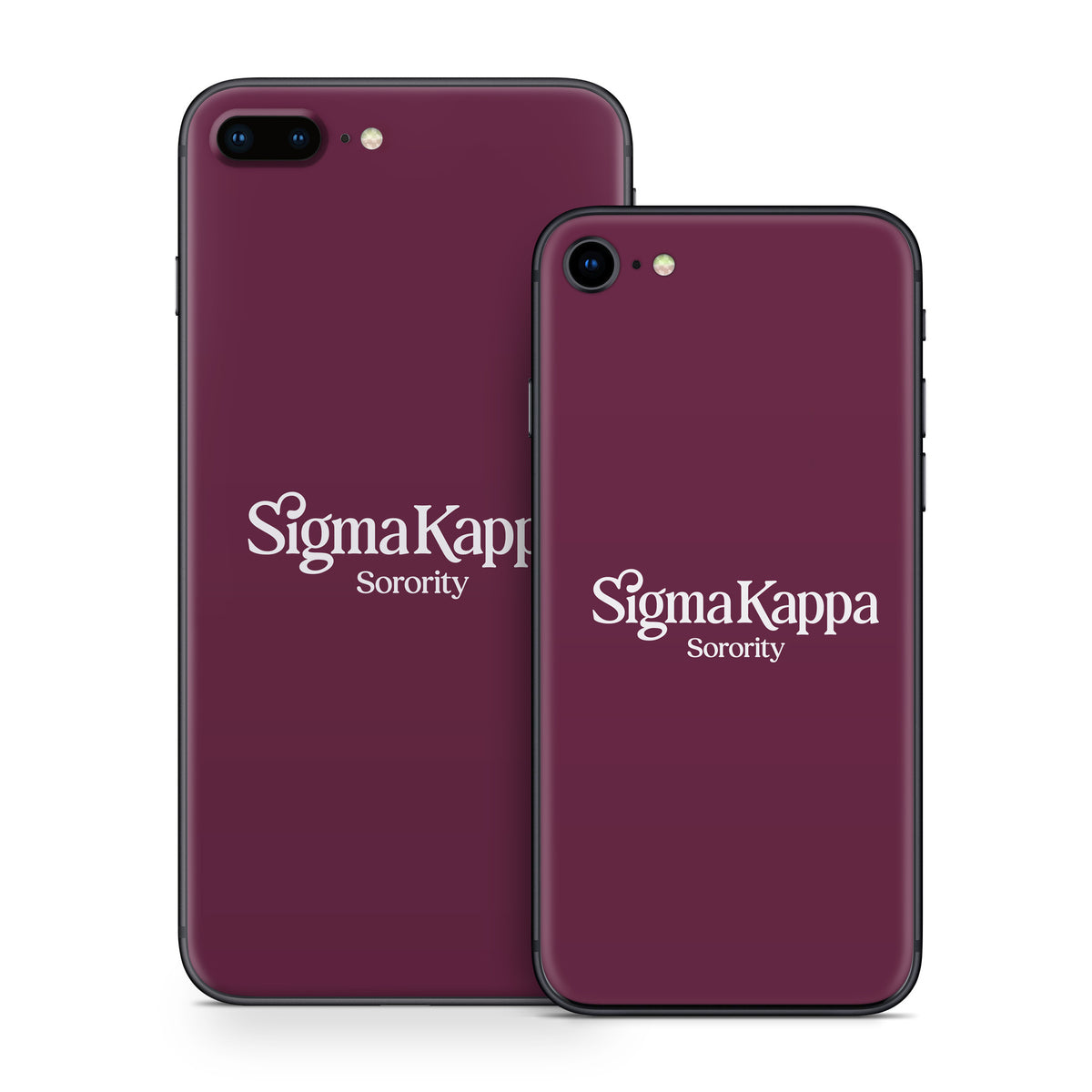 Sigma Kappa Sorority Logo Dove Love on Mary Maroon - Apple iPhone 8 Skin