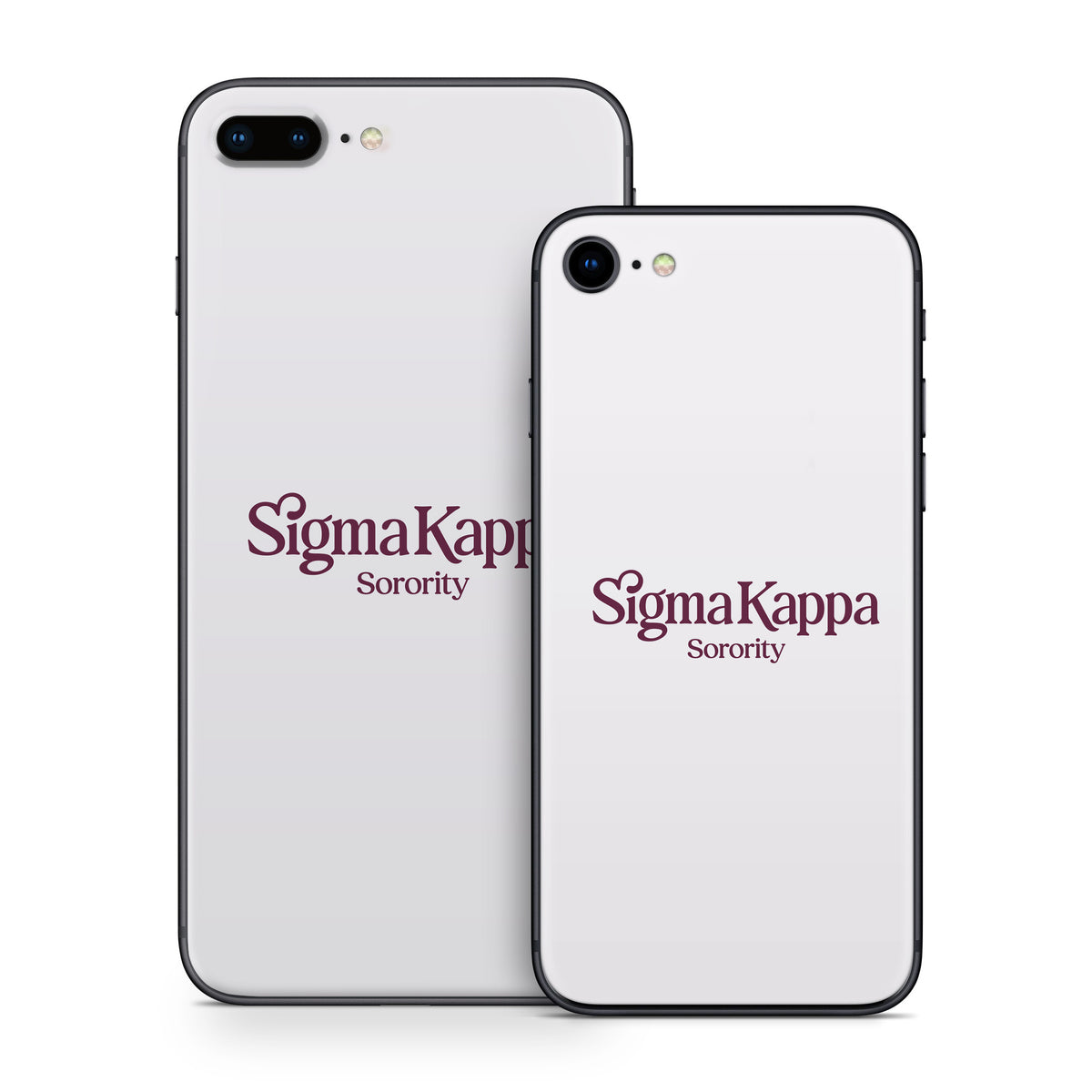 Sigma Kappa Sorority Logo Mary Maroon on Dove Love - Apple iPhone 8 Skin