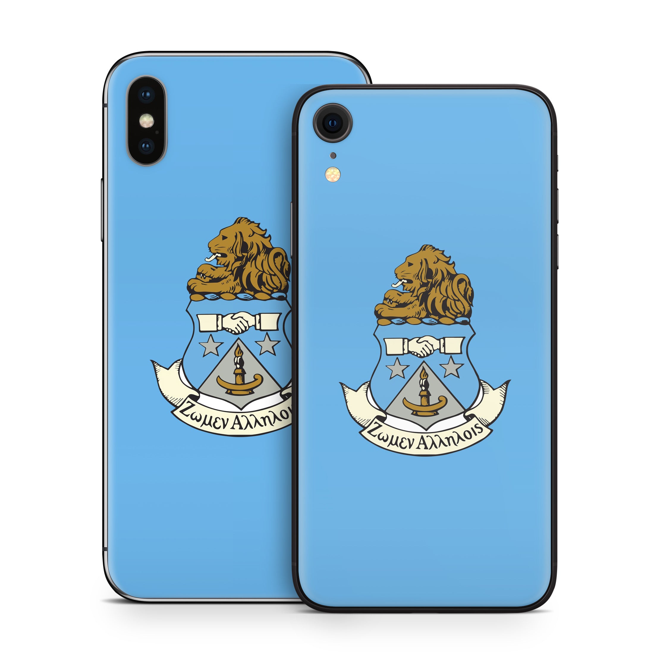 Alpha Delta Pi Crest Adelphean Blue - Apple iPhone X Skin