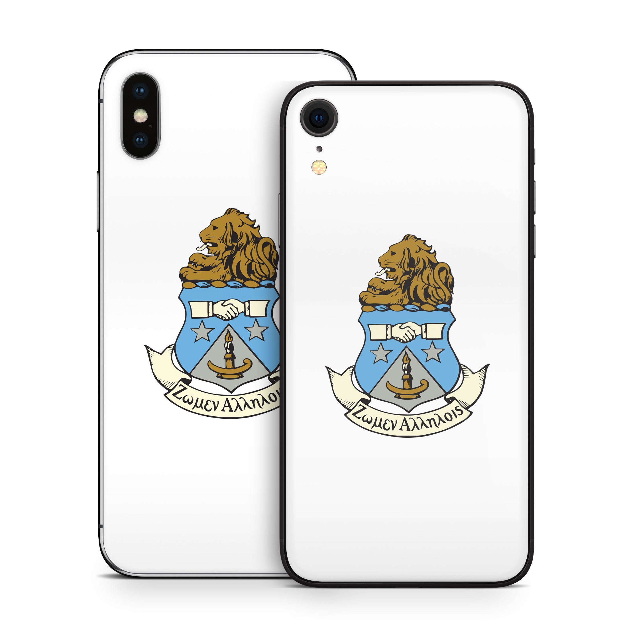 Alpha Delta Pi Crest White - Apple iPhone X Skin