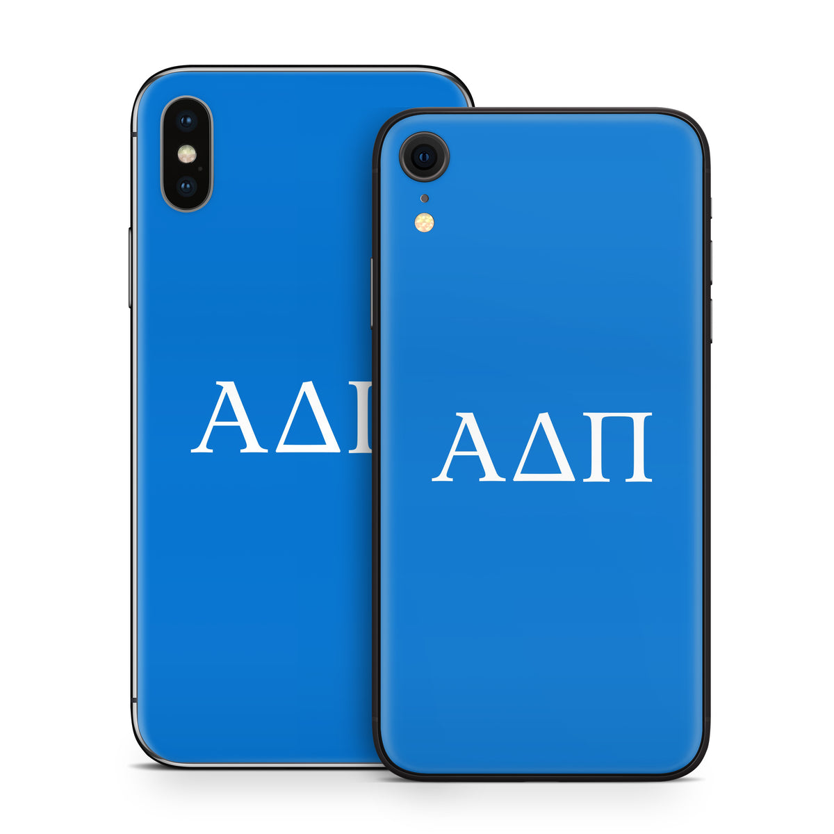 Alpha Delta Pi Greek Letters Azure - Apple iPhone X Skin