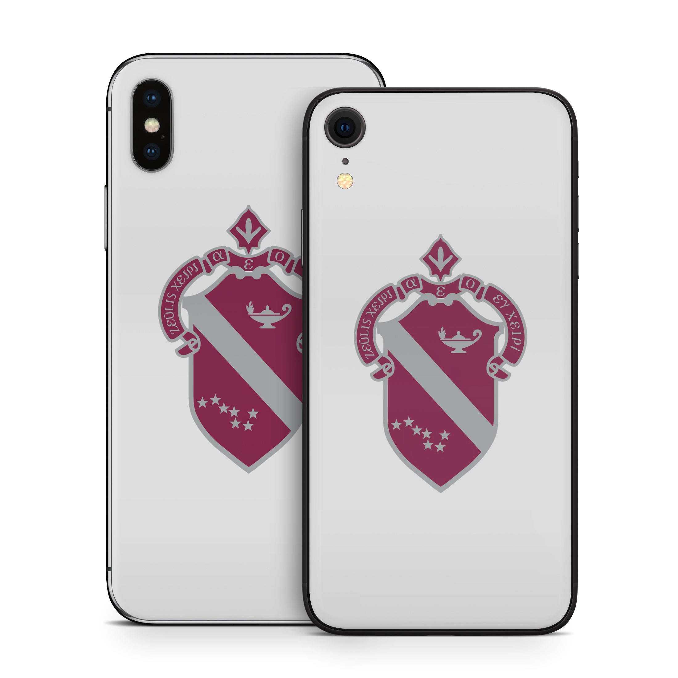 Alpha Phi Crest Silver - Apple iPhone X Skin