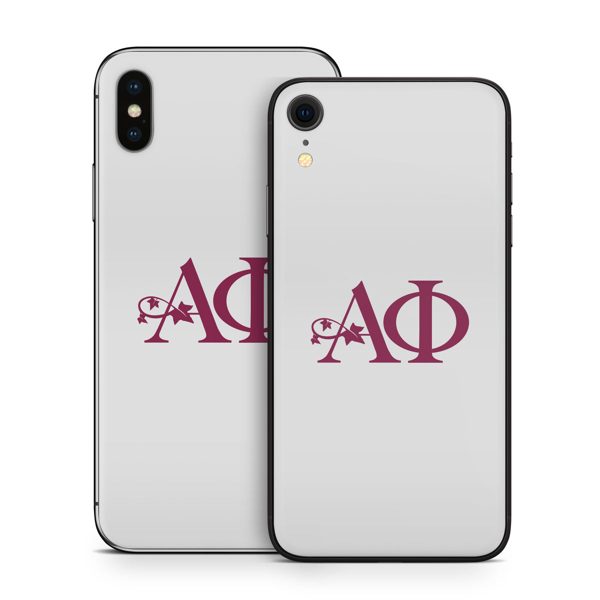 Alpha Phi Greek Letters Silver - Apple iPhone X Skin
