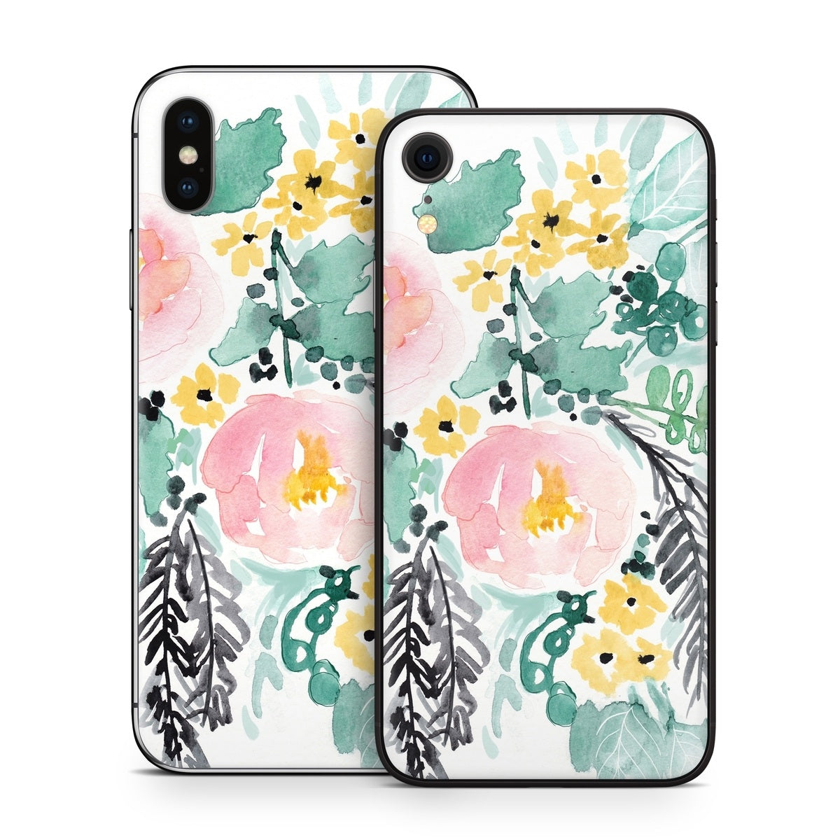 Blushed Flowers - Apple iPhone X Skin