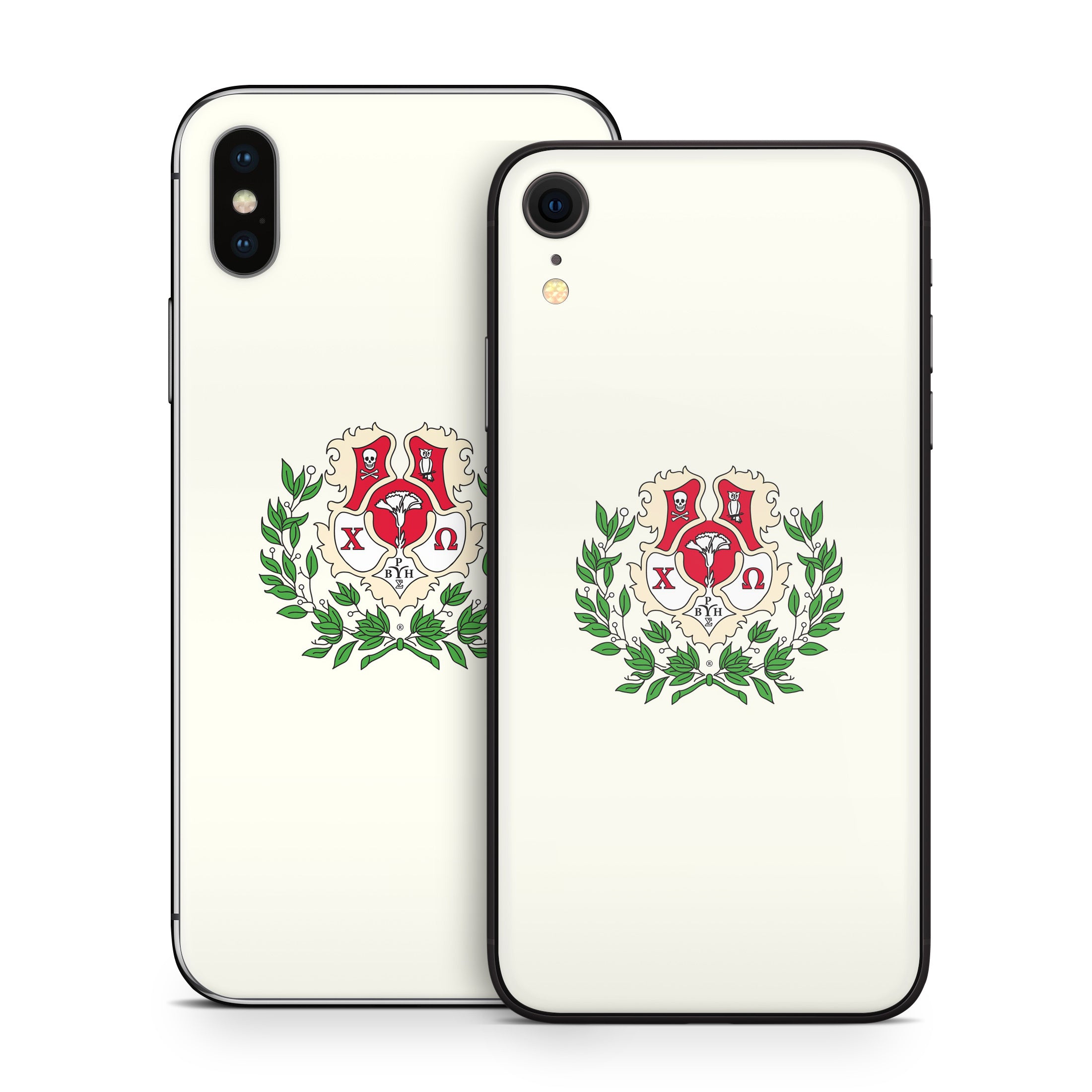 Chi Omega Crest Cream - Apple iPhone X Skin