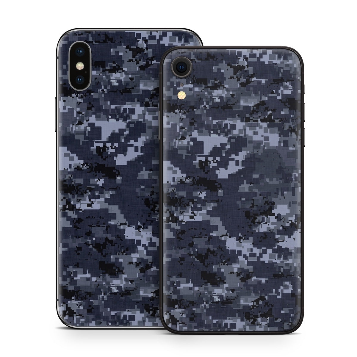 Digital Navy Camo - Apple iPhone X Skin