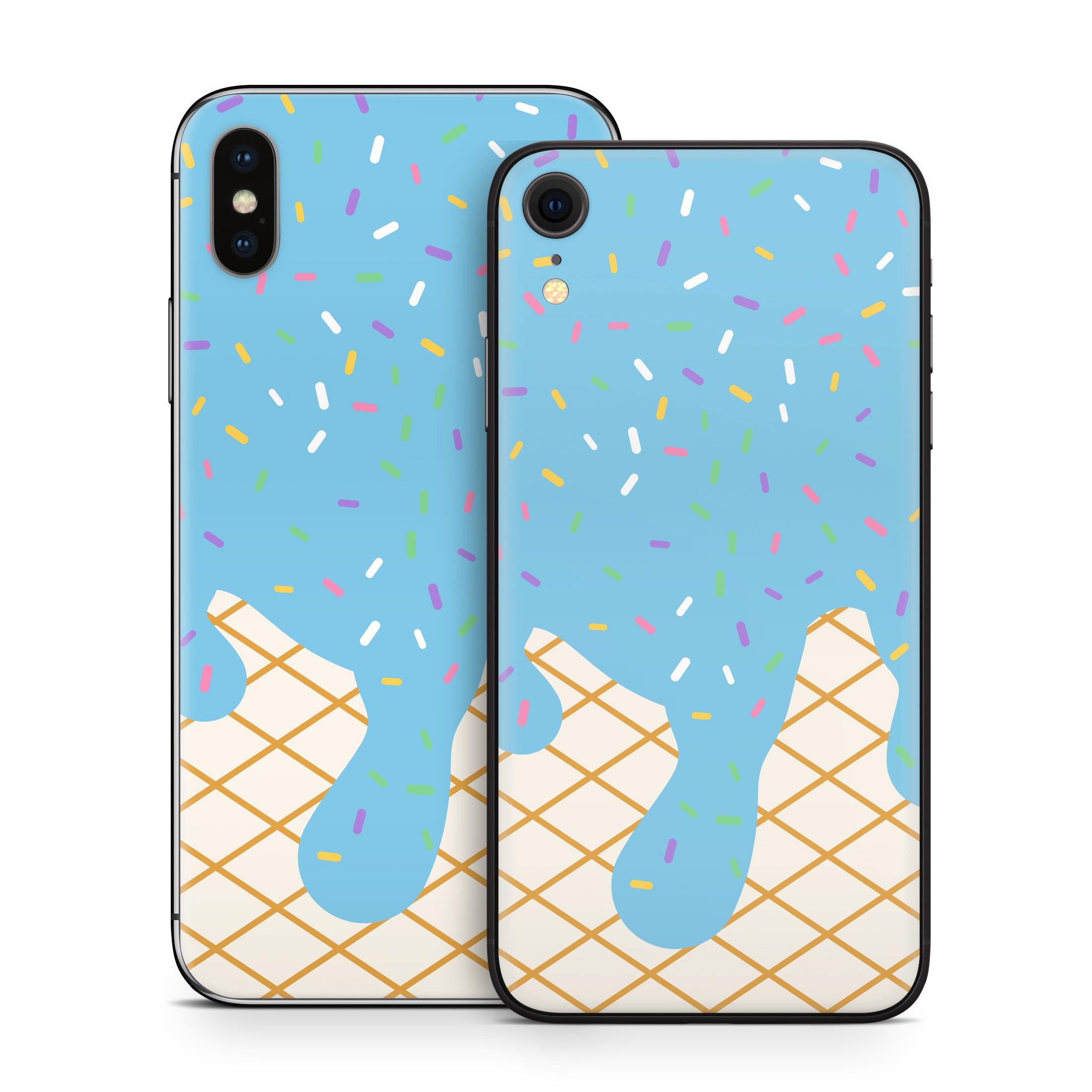 Cotton Candy Ice Cream Drip - Apple iPhone X Skin