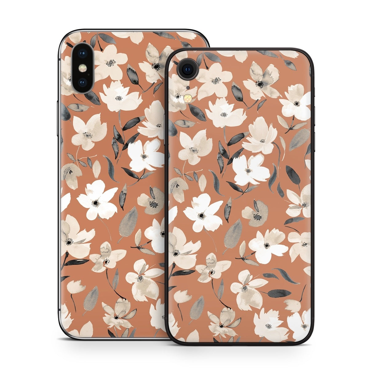 Fresh Flowers Copper - Apple iPhone X Skin