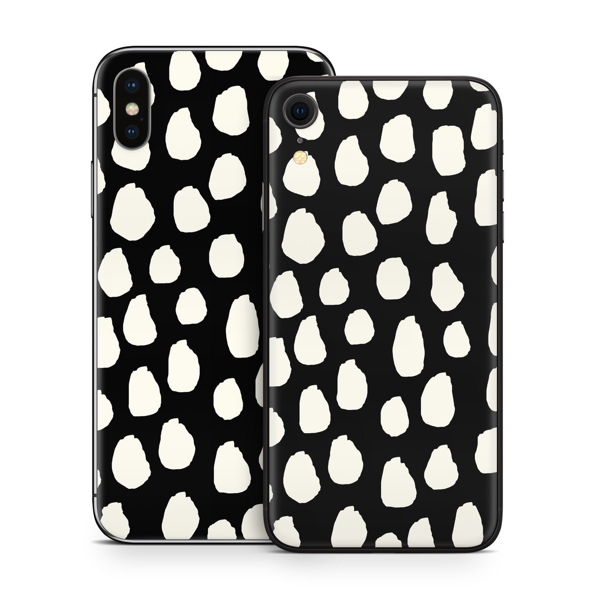 Inky Spots Black - Apple iPhone X Skin