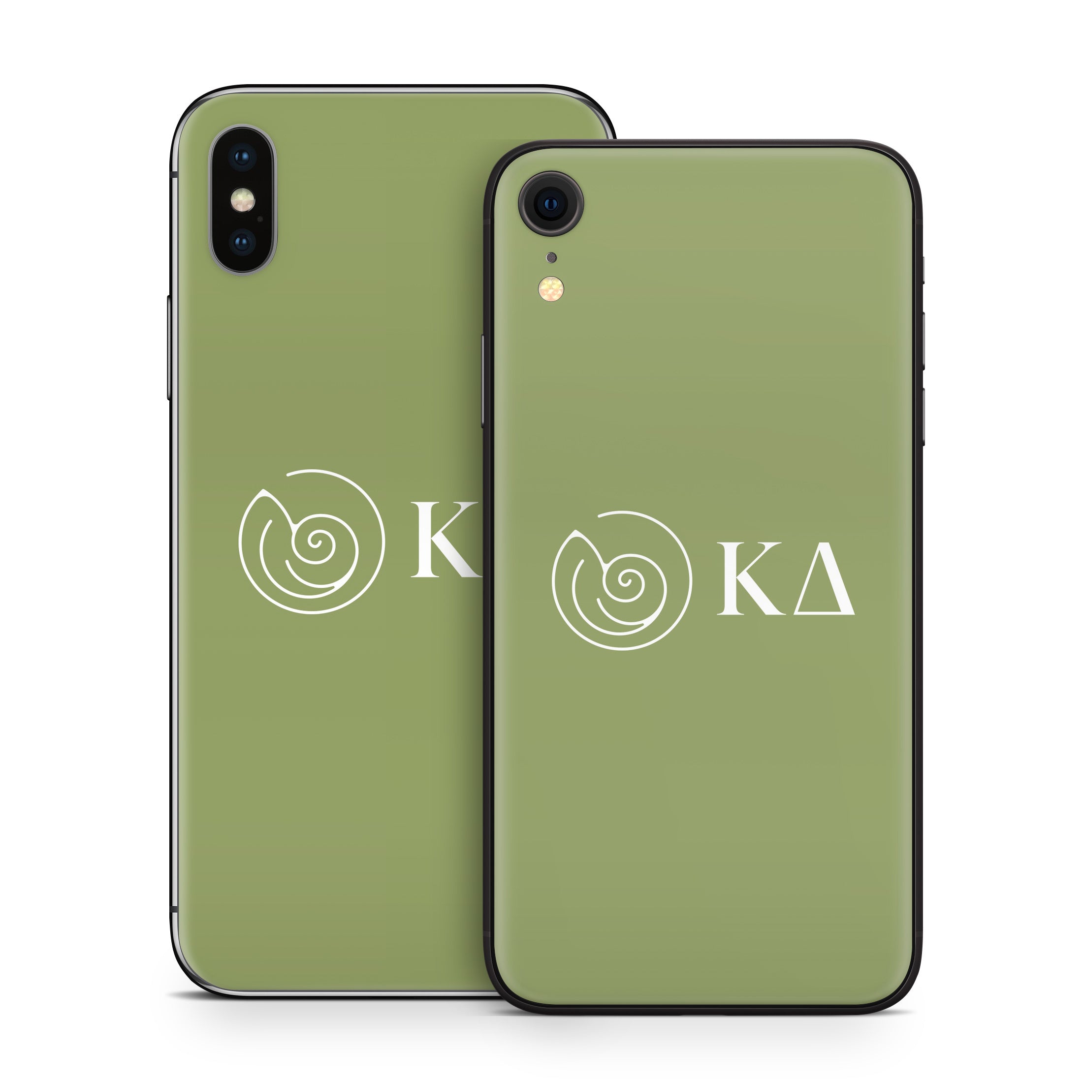 Kappa Delta Greek Letters KD Olive - Apple iPhone X Skin