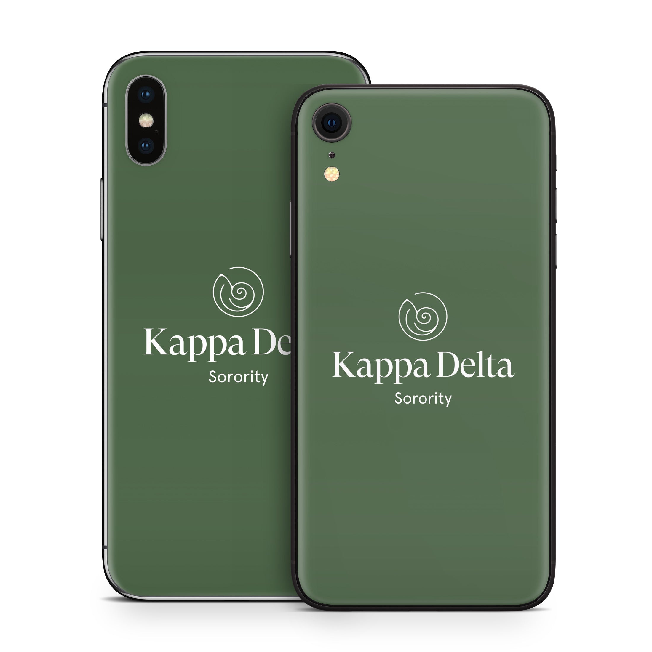 Kappa Delta Primary Logo Dark Olive - Apple iPhone X Skin