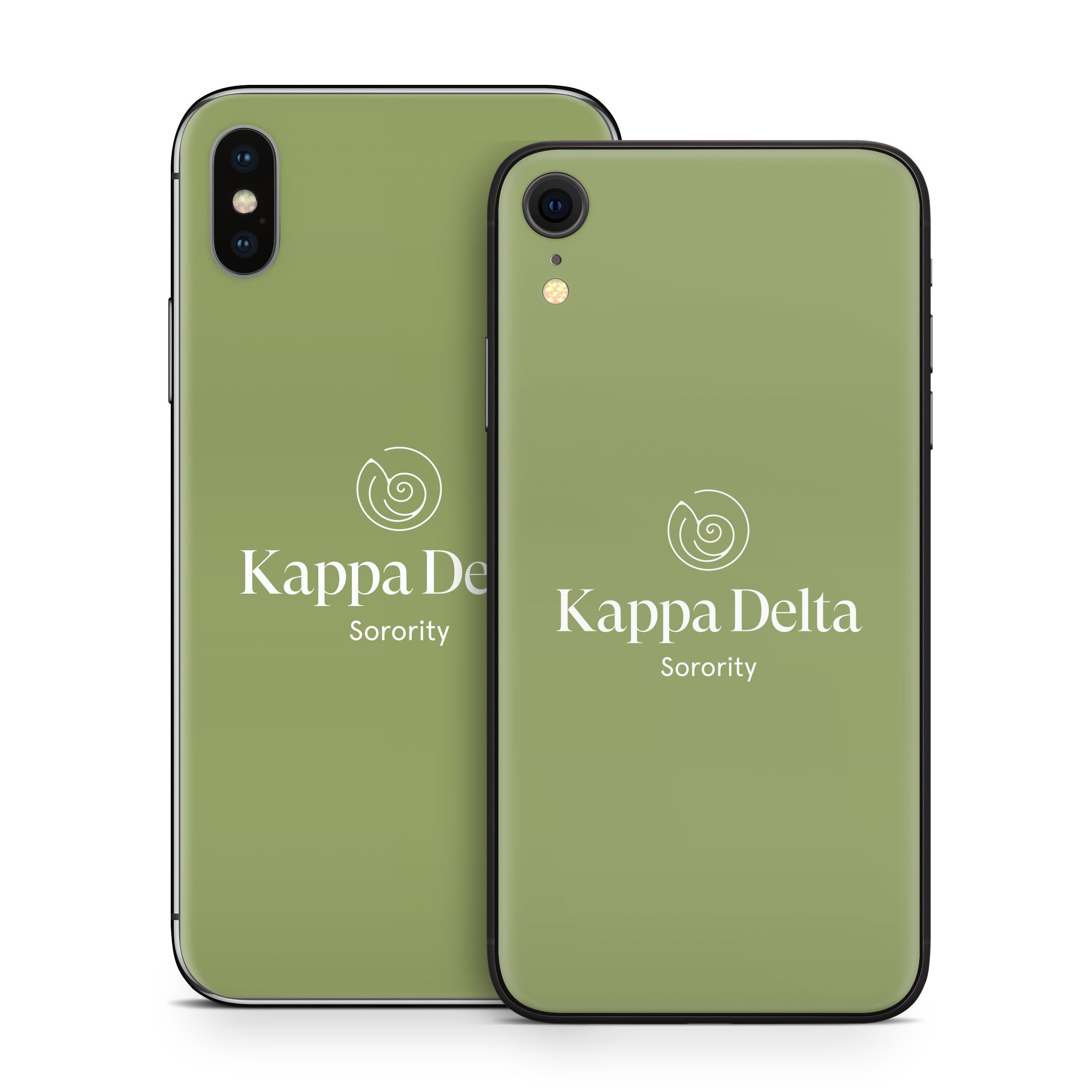 Kappa Delta Primary Logo KD Olive - Apple iPhone X Skin