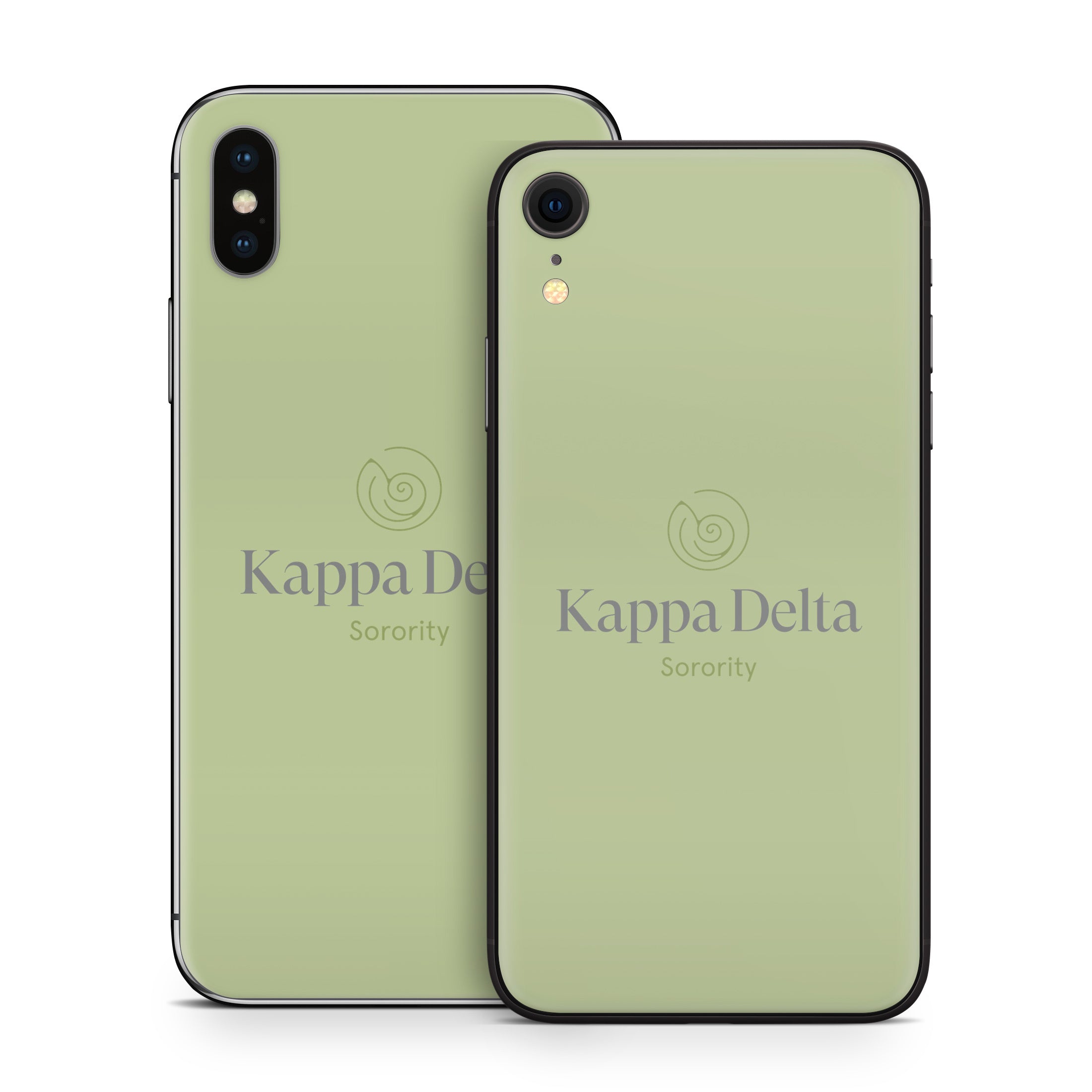 Kappa Delta Primary Logo Light Olive - Apple iPhone X Skin