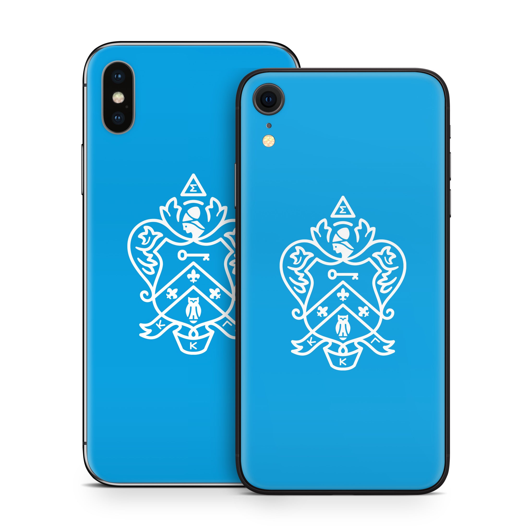 Kappa Kappa Gamma Coat of Arms Gamma Blue - Apple iPhone X Skin