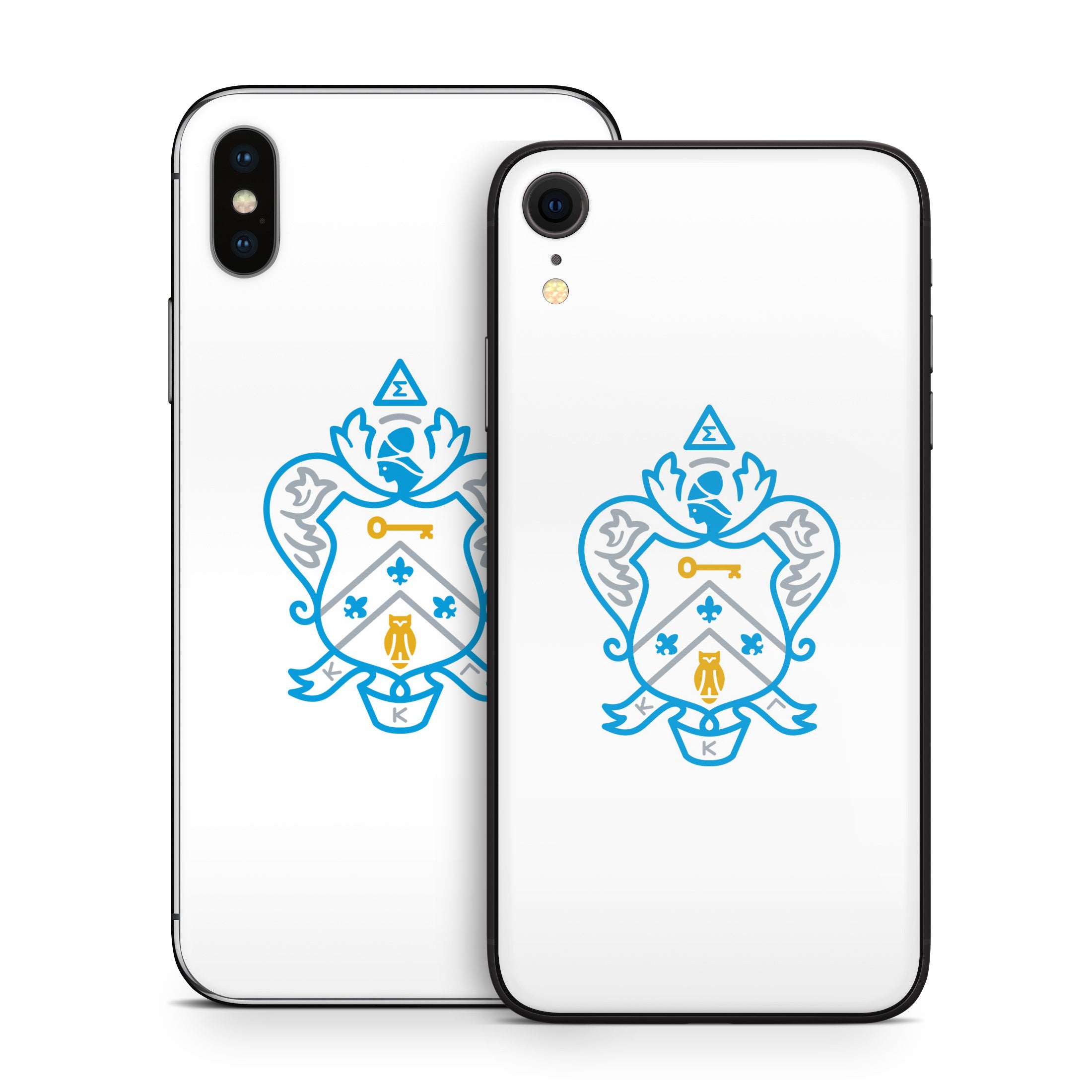 Kappa Kappa Gamma Coat of Arms White - Apple iPhone X Skin