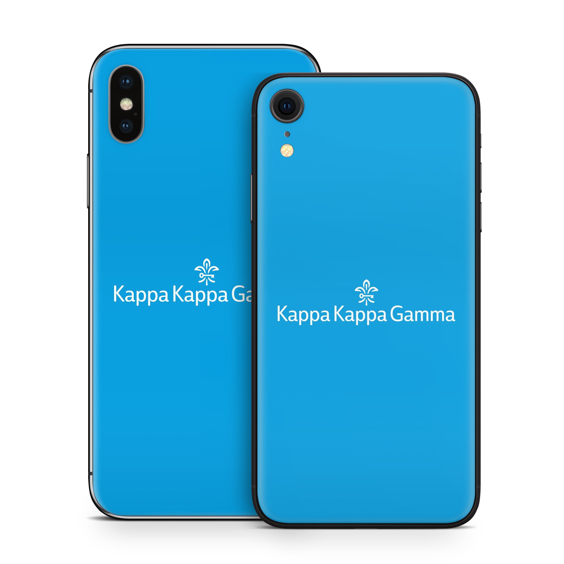 Kappa Kappa Gamma Brandmark Gamma Blue - Apple iPhone X Skin