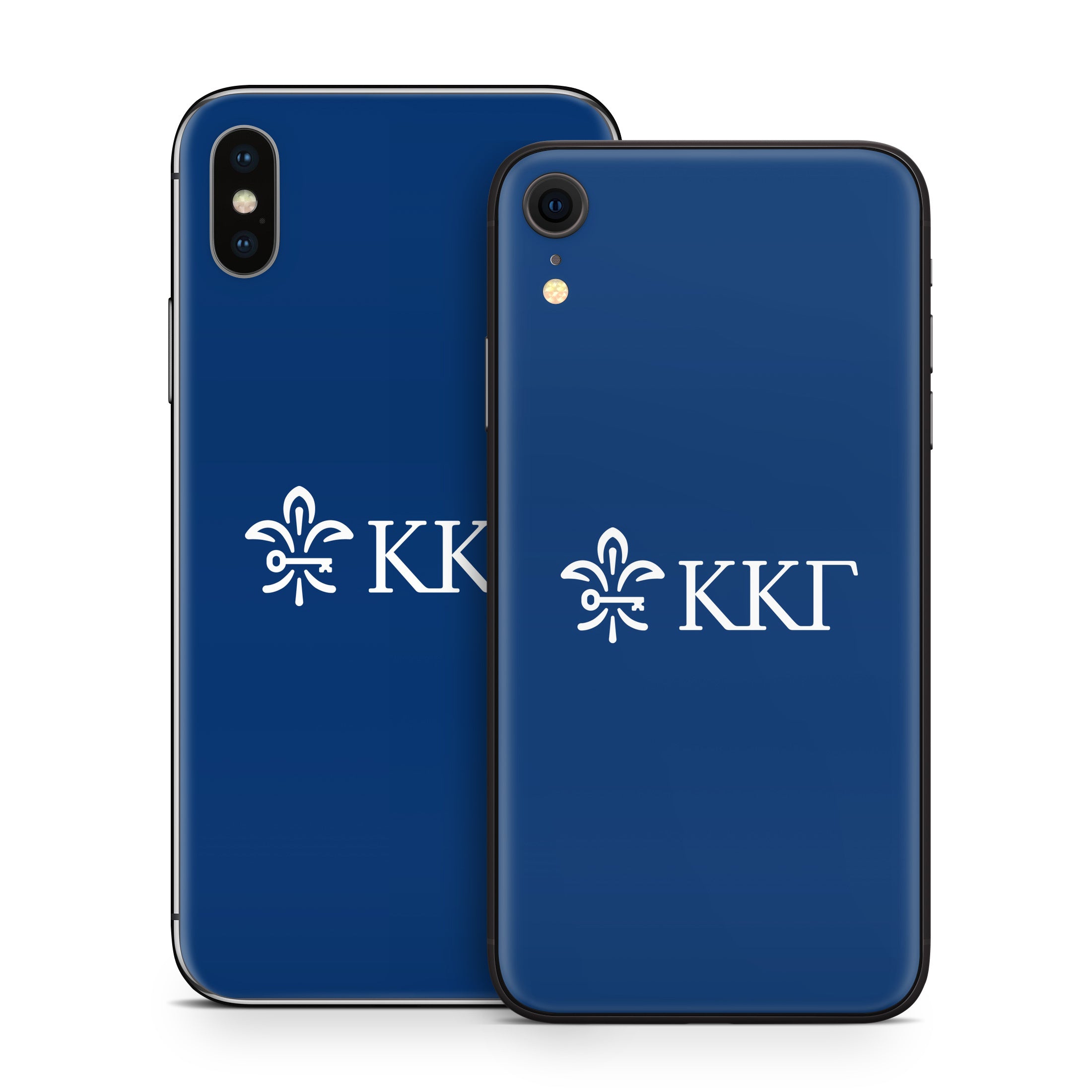 Kappa Kappa Gamma Letterkey Horizontal Kappa Blue - Apple iPhone X Skin