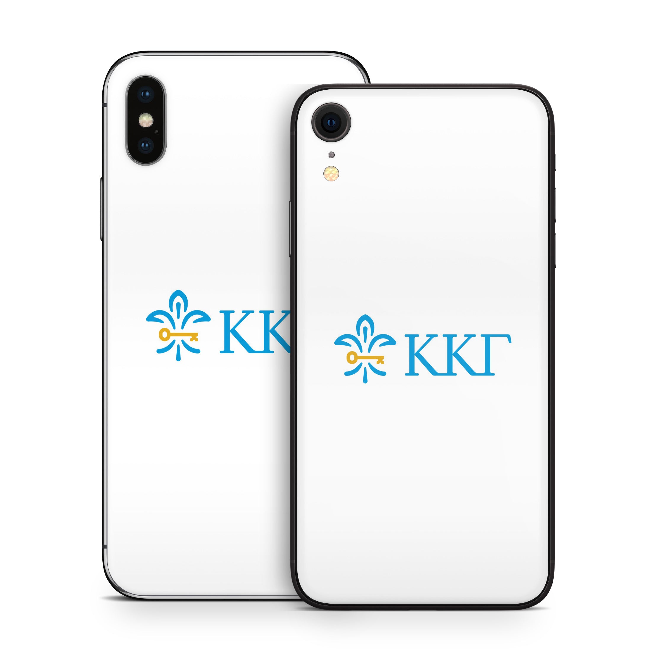 Kappa Kappa Gamma Letterkey Horizontal White - Apple iPhone X Skin