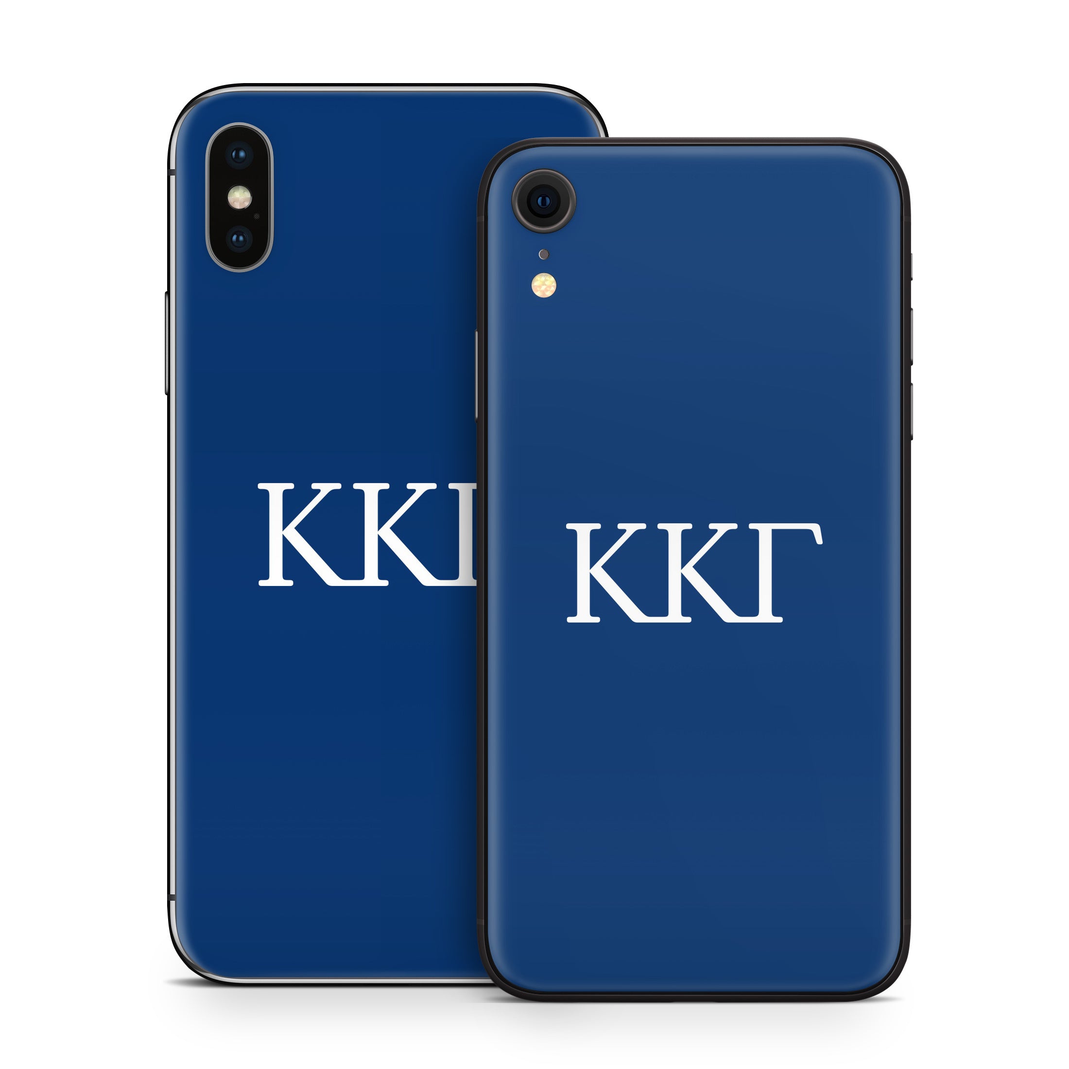 Kappa Kappa Gamma Greek Letters Kappa Blue - Apple iPhone X Skin