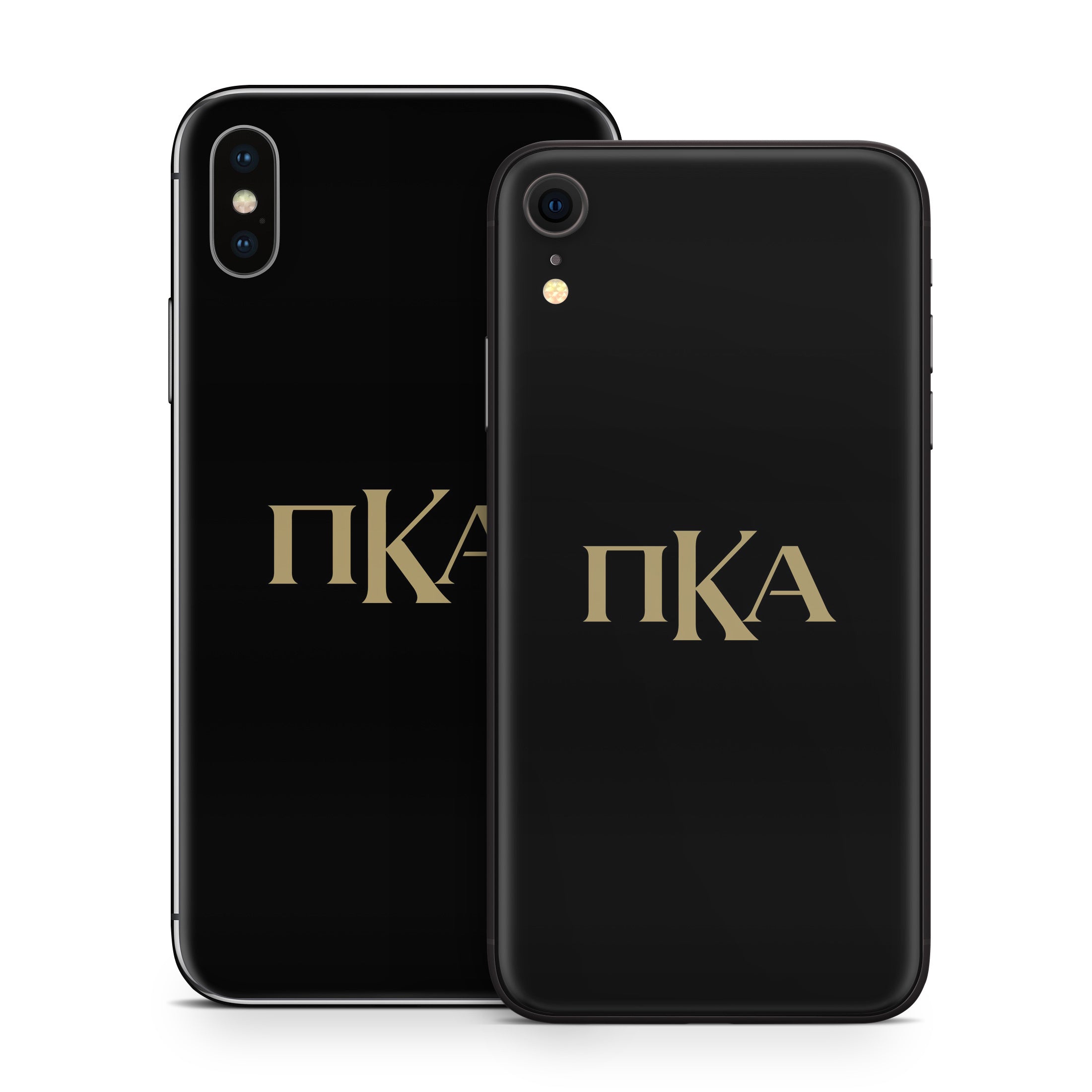 Pi Kappa Alpha Greek Letters Black - Apple iPhone X Skin