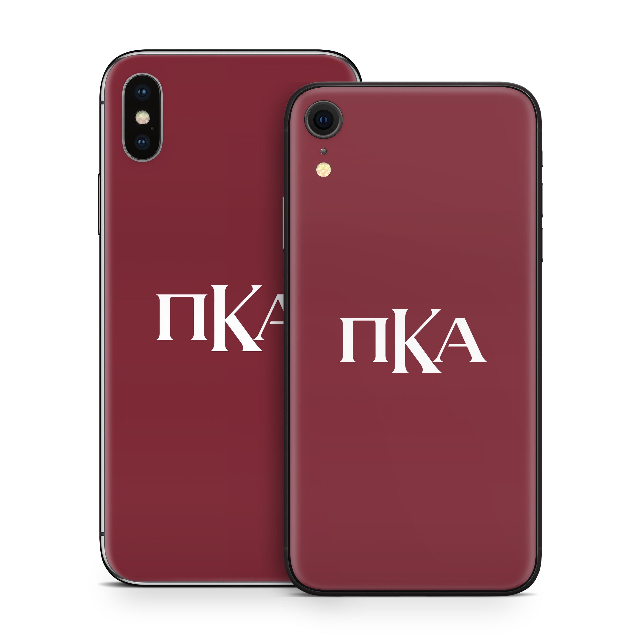 Pi Kappa Alpha Greek Letters Garnet - Apple iPhone X Skin