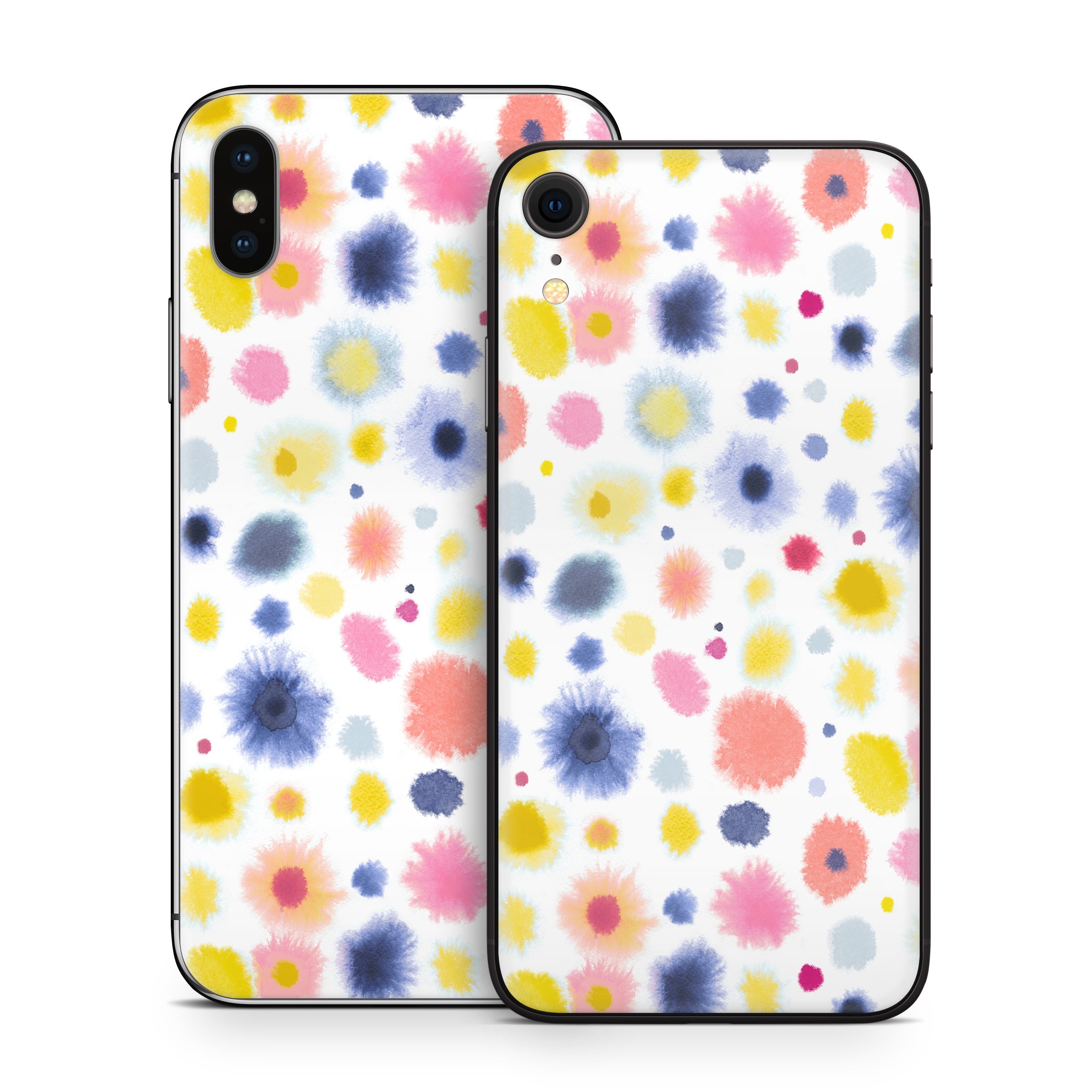 Red Blue Dots - Apple iPhone X Skin