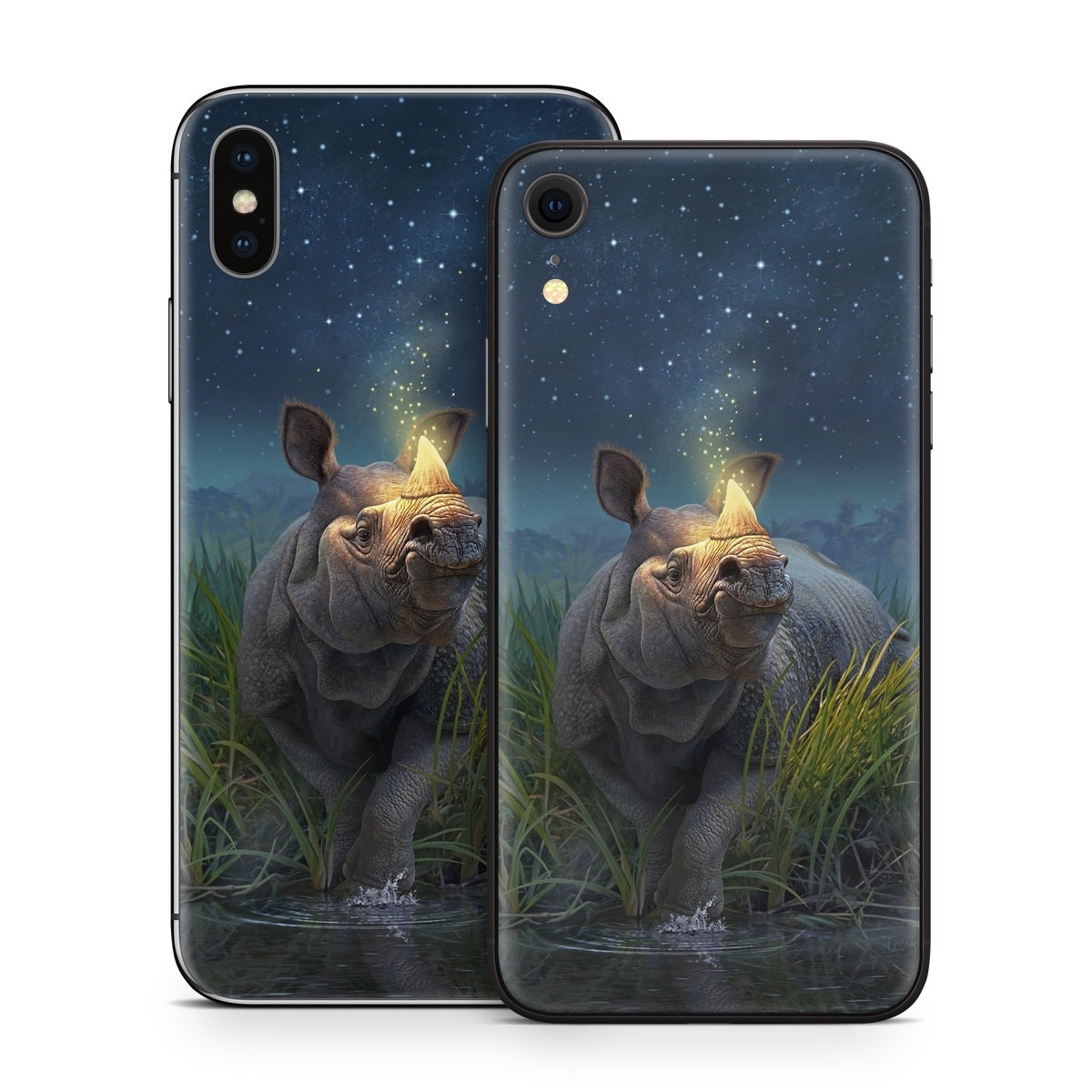 Rhinoceros Unicornis - Apple iPhone X Skin