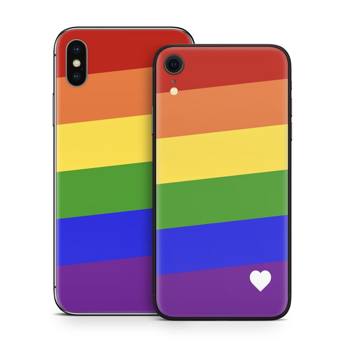 Rainbow Stripe - Apple iPhone X Skin