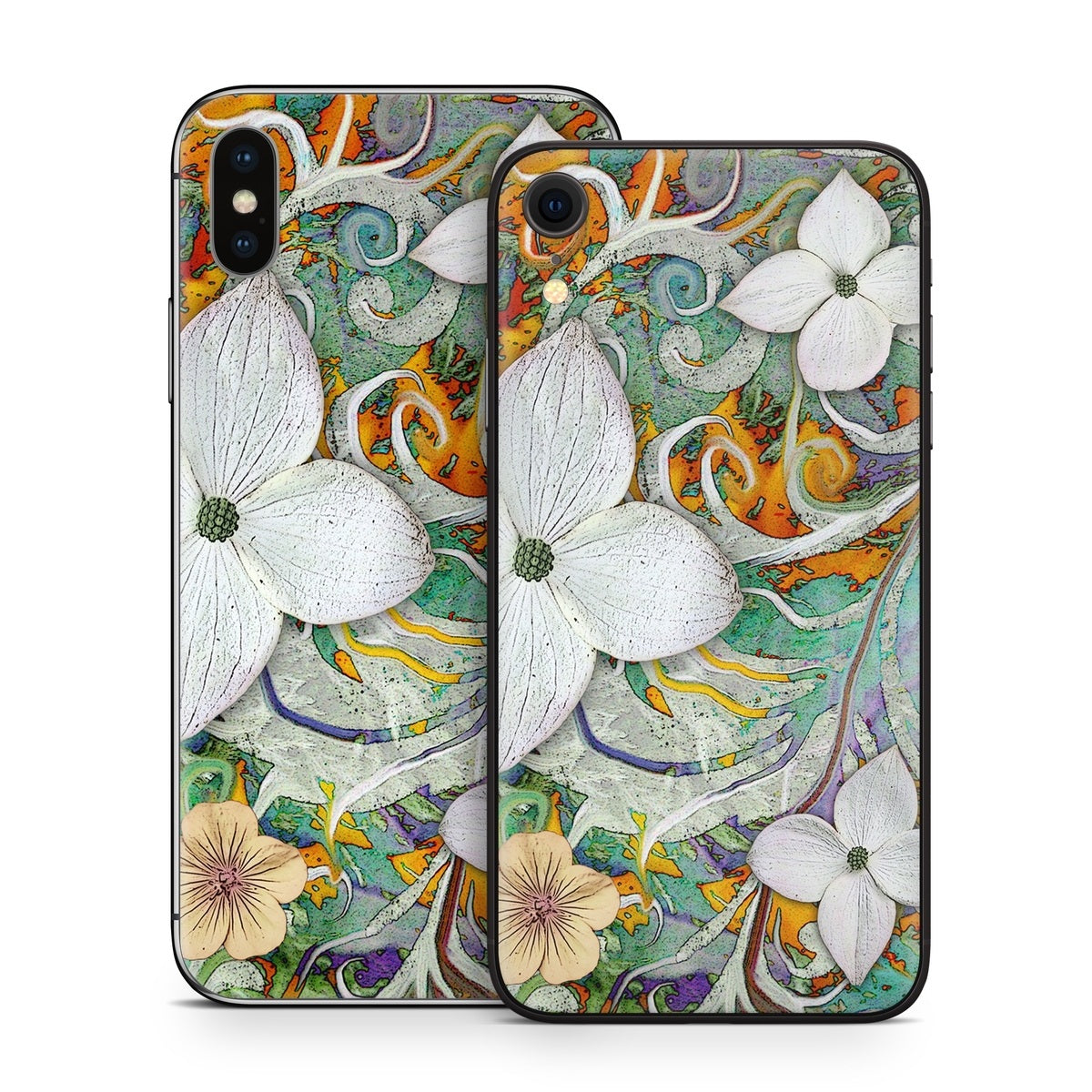 Sangria Flora - Apple iPhone X Skin